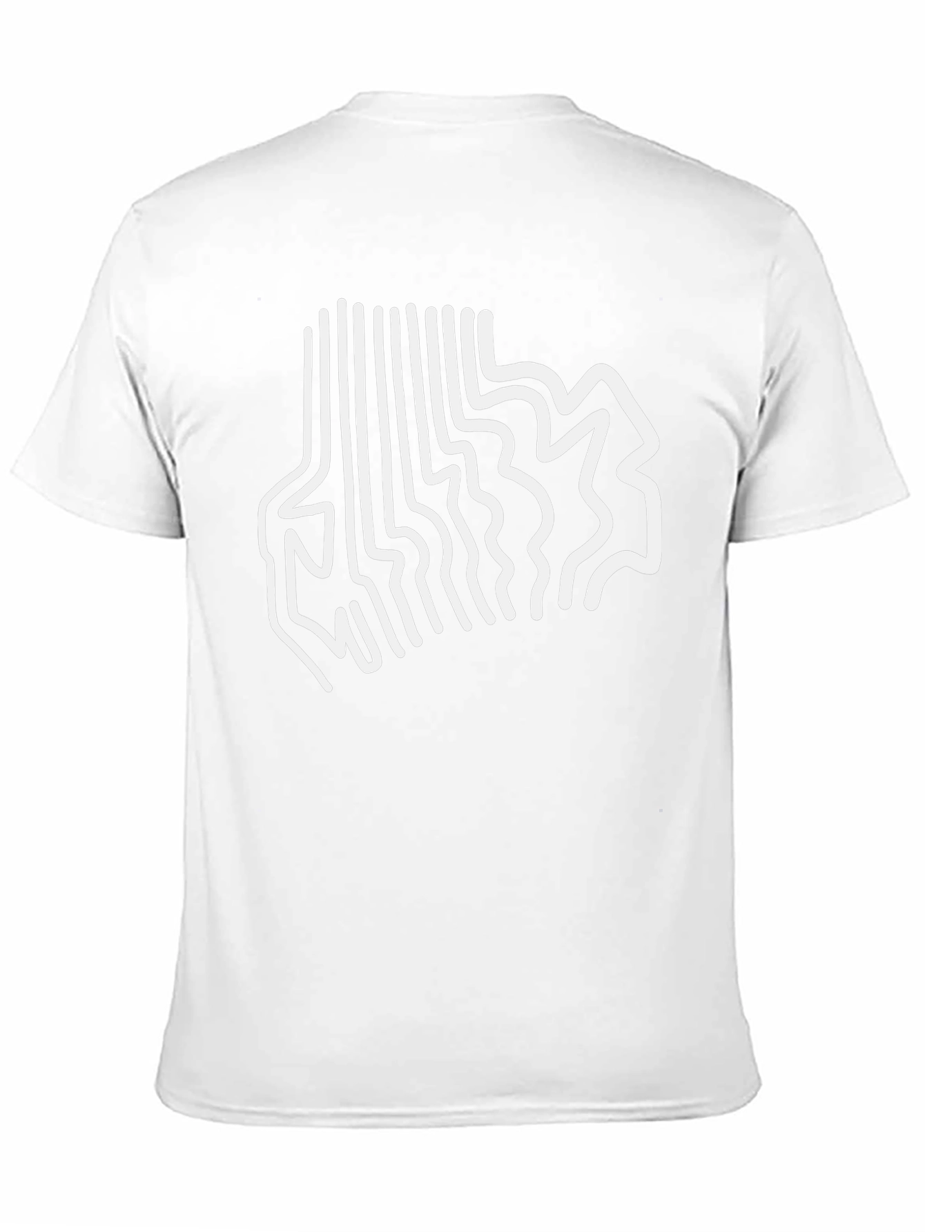 Abstract Line Art Graphic Tee - Modern Black T-Shirt