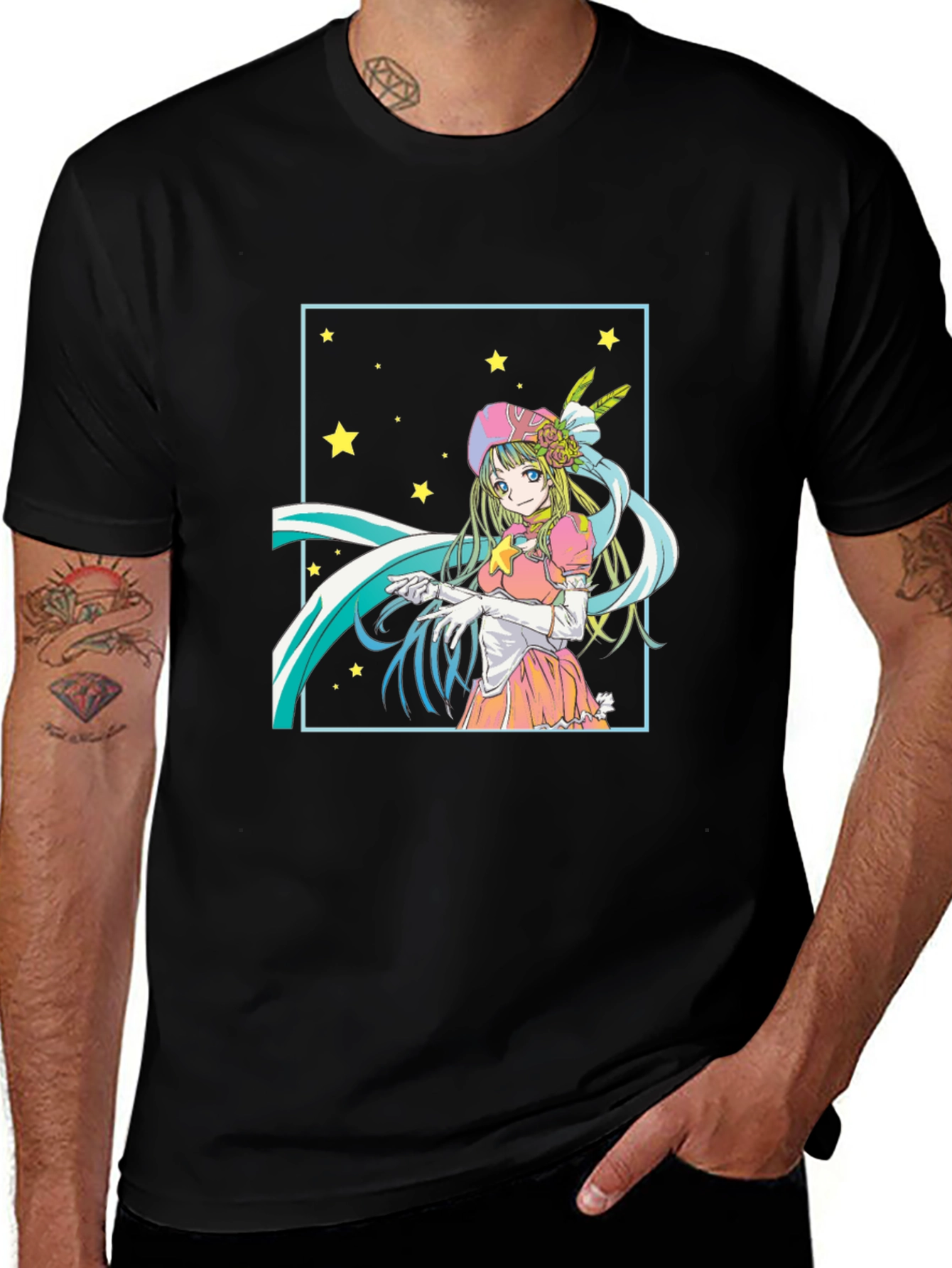 Anime Girl Starry T-Shirt