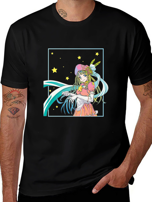 Anime Girl Starry T-Shirt