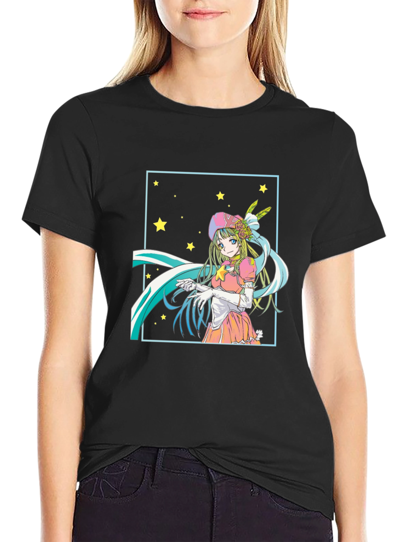 Anime Girl Starry T-Shirt