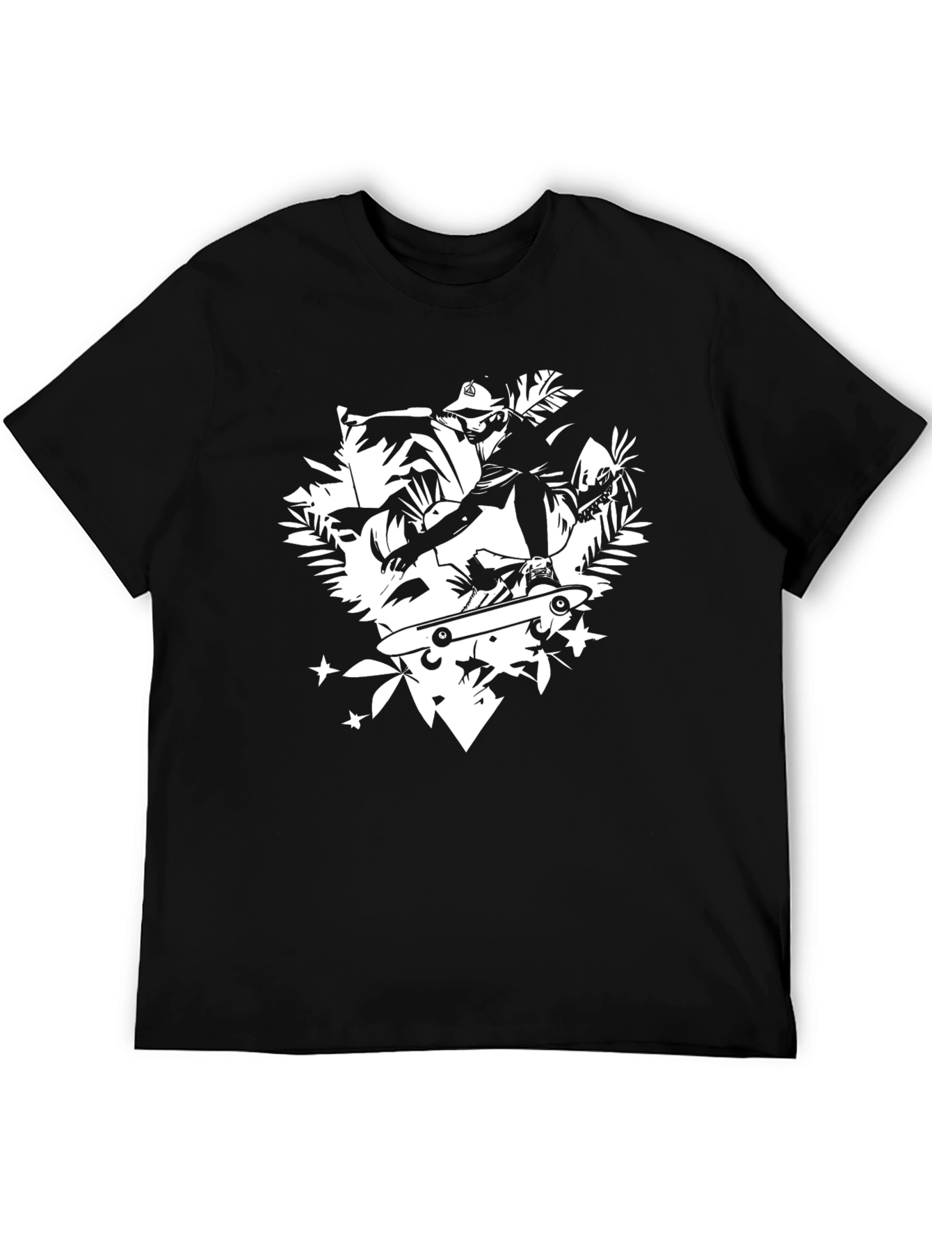 Skateboarding Silhouette Graphic Tee