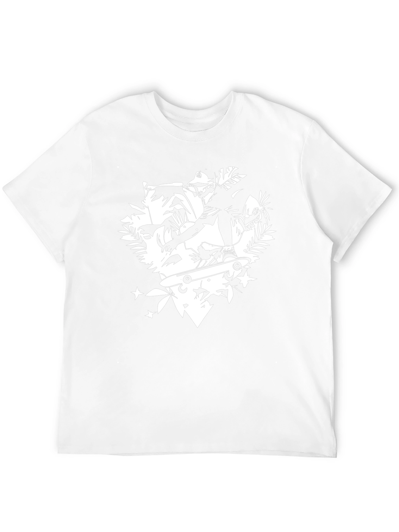 Skateboarding Silhouette Graphic Tee