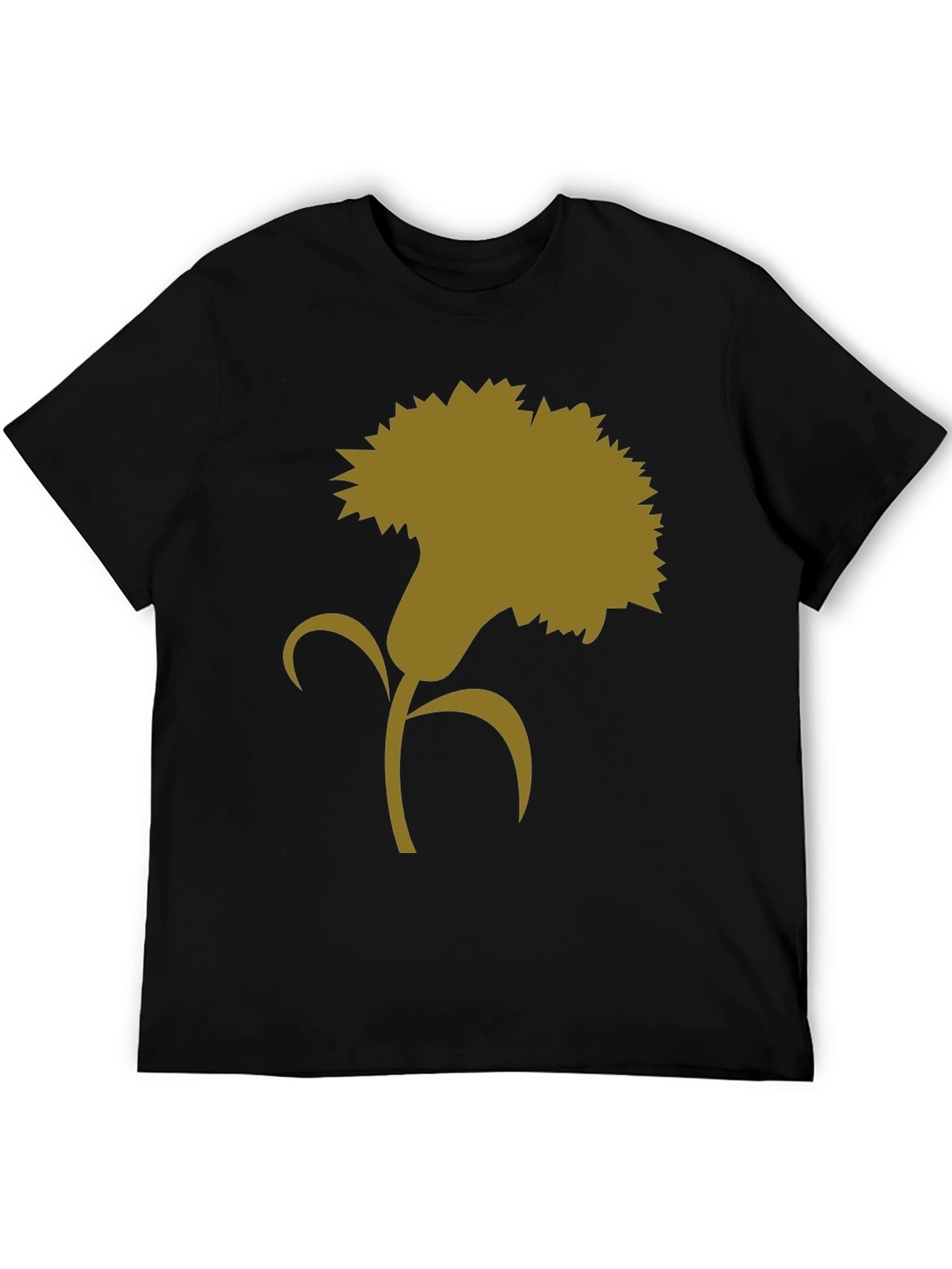Floral Silhouette Graphic Tee - Classic Style