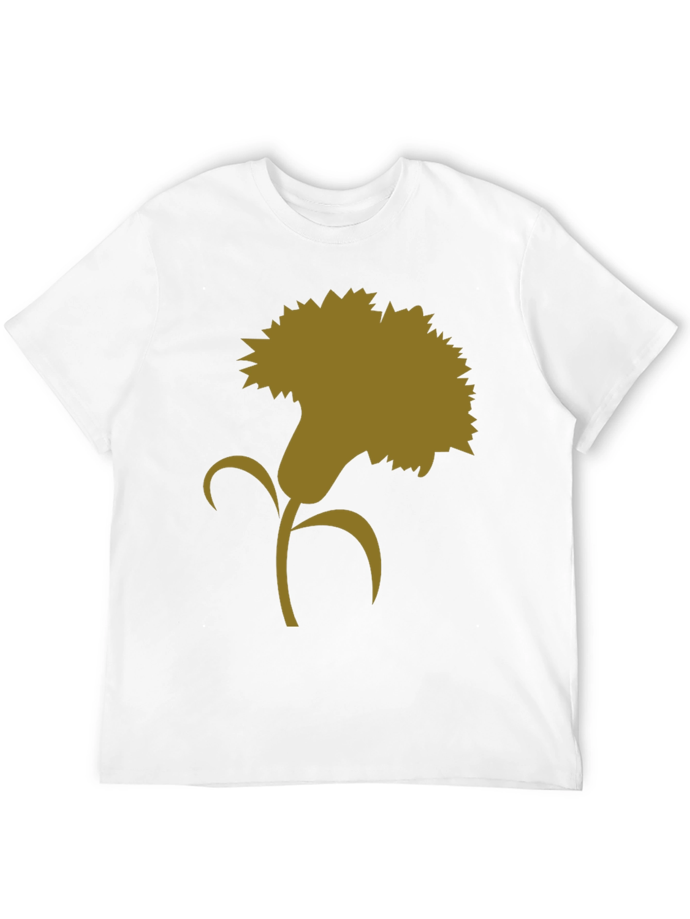 Floral Silhouette Graphic Tee - Classic Style
