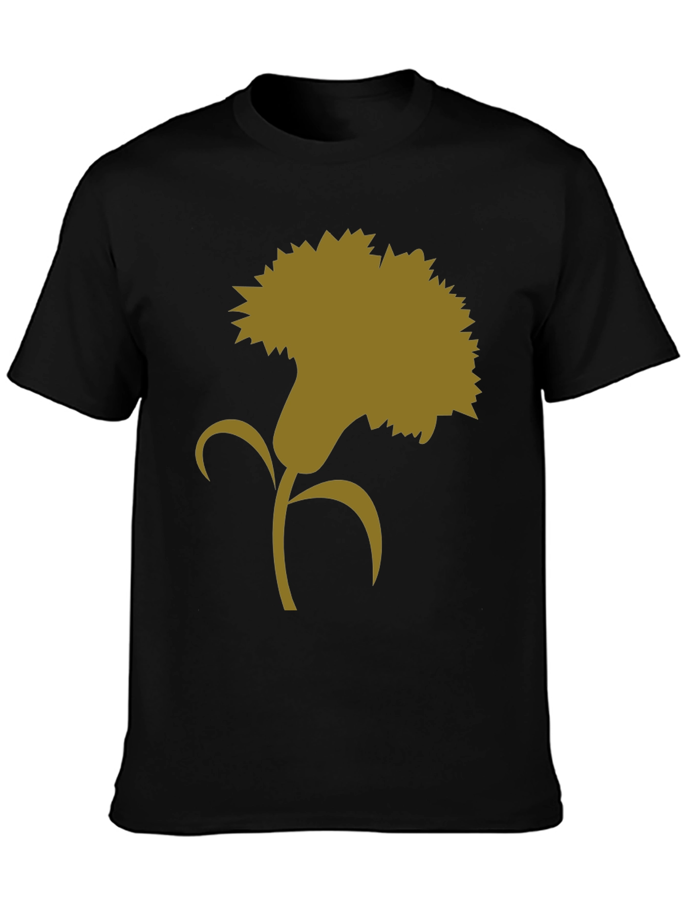 Floral Silhouette Graphic Tee - Classic Style