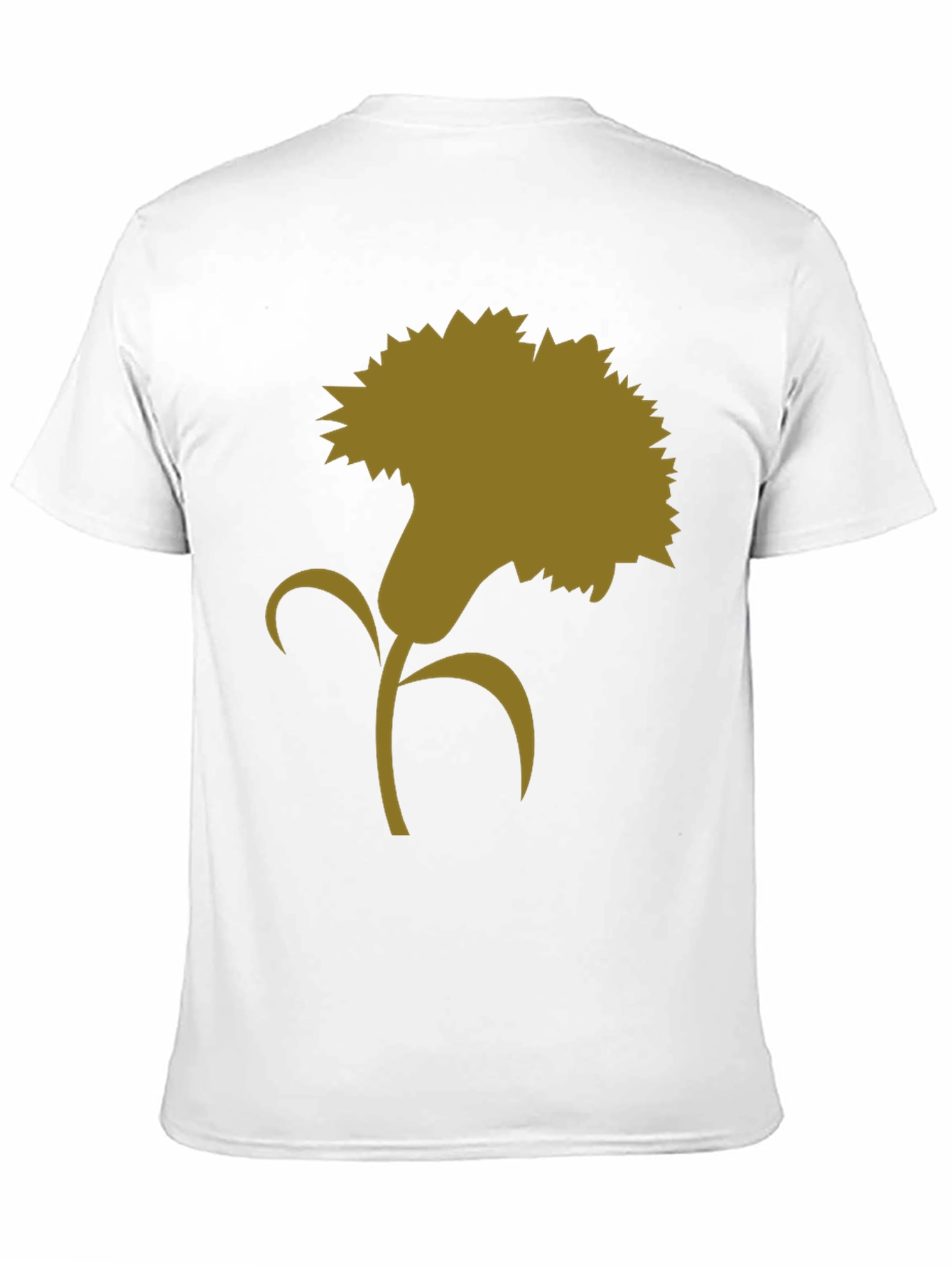 Floral Silhouette Graphic Tee - Classic Style