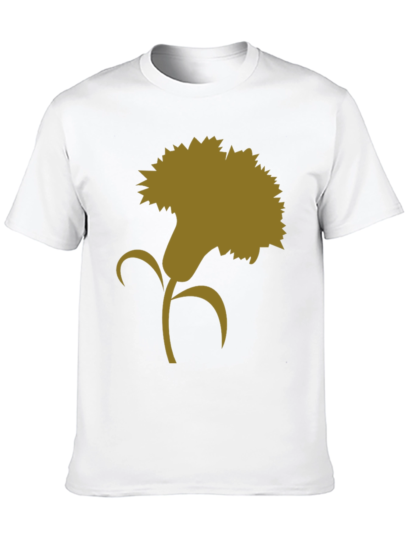 Floral Silhouette Graphic Tee - Classic Style