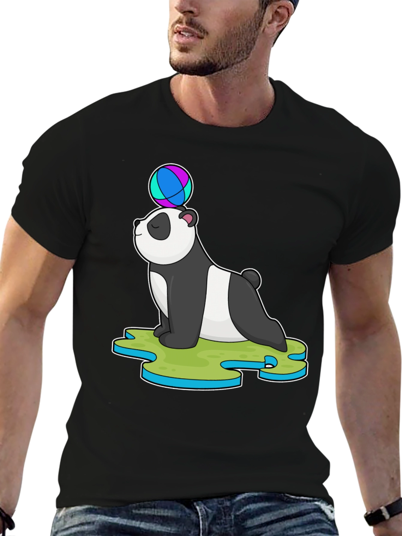 Panda Balancing Ball T-Shirt