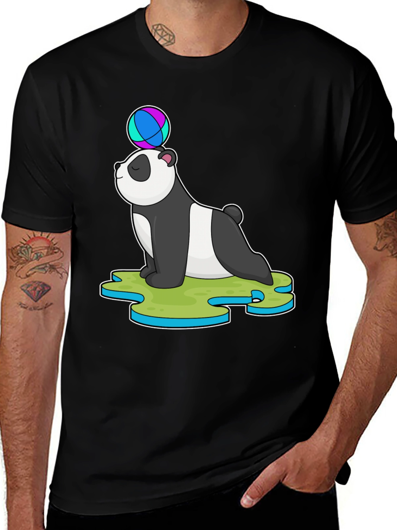 Panda Balancing Ball T-Shirt