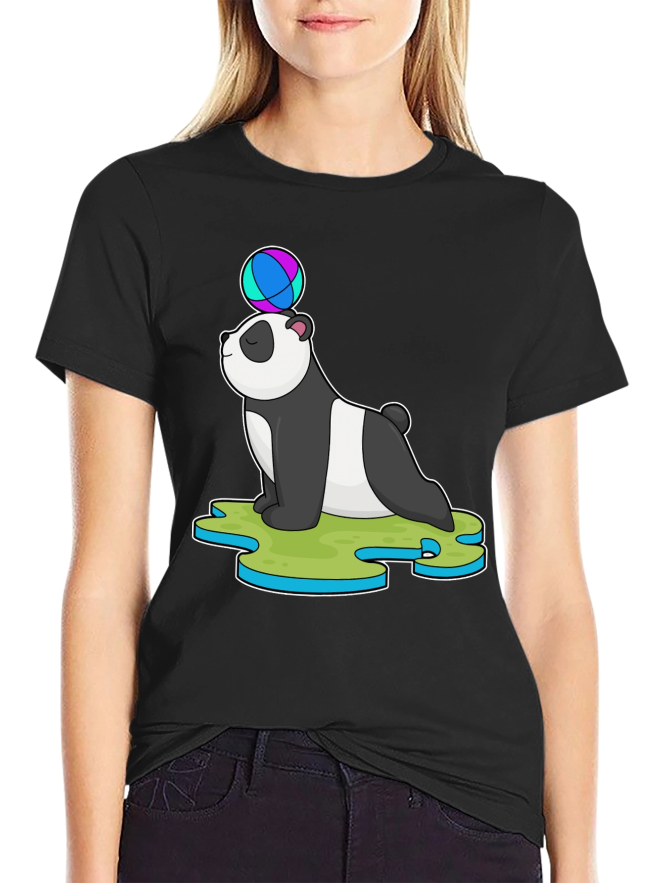 Panda Balancing Ball T-Shirt