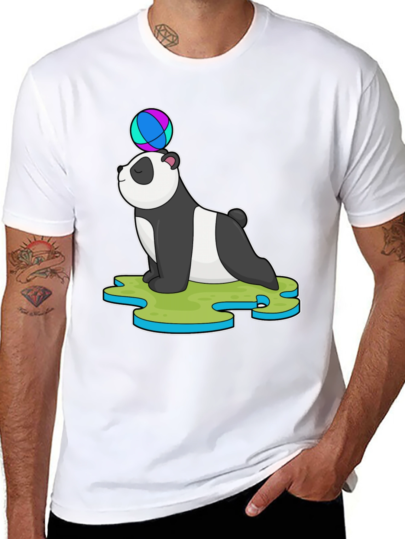 Panda Balancing Ball T-Shirt