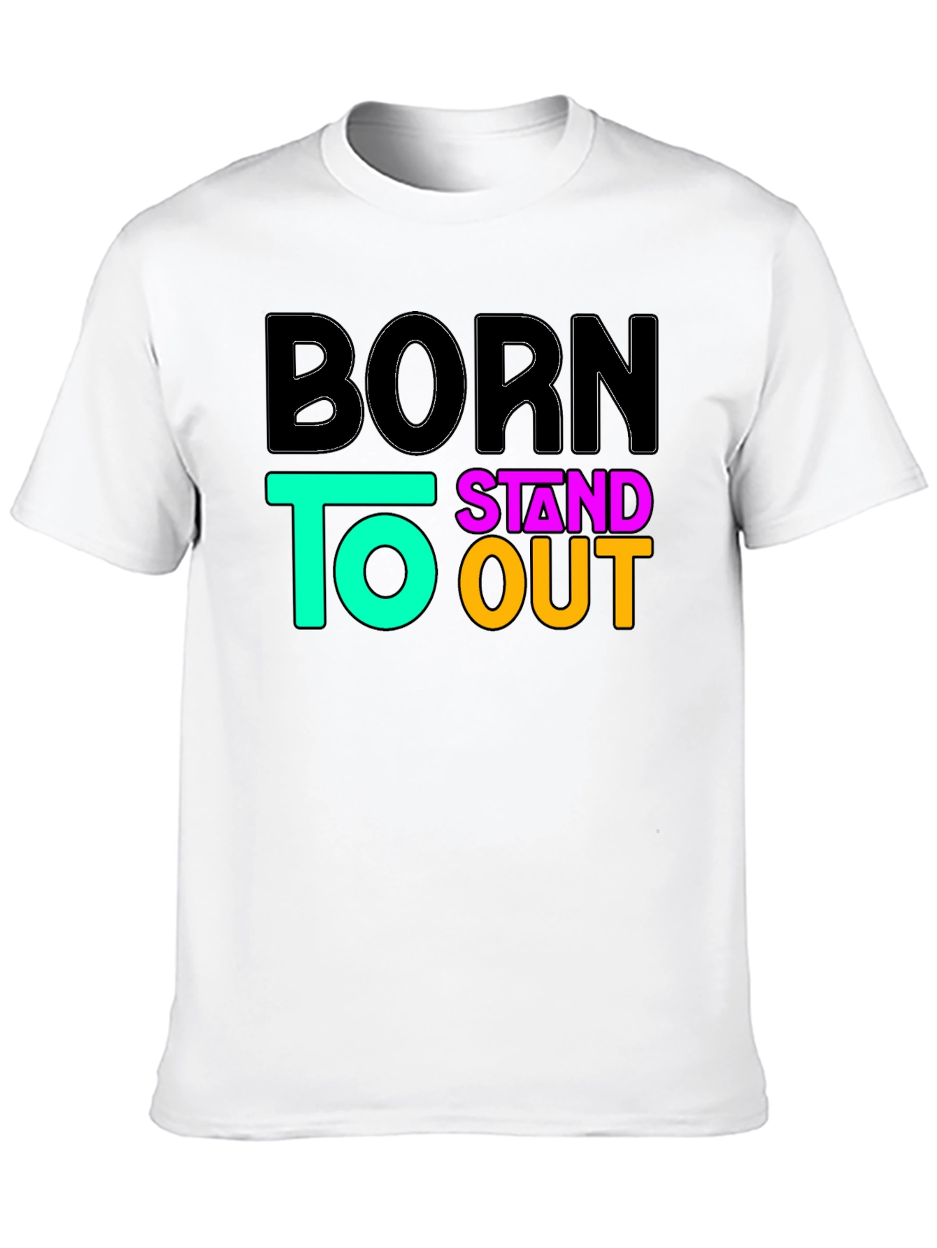 Born to Stand Out Graphic Tee - Black