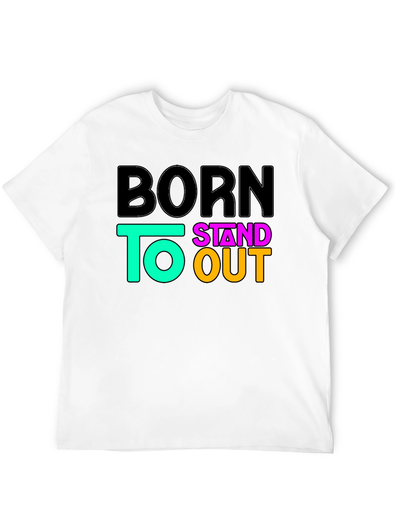 Born to Stand Out Graphic Tee - Black