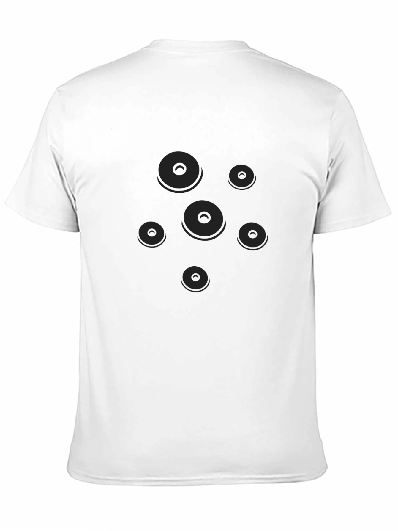 Modern Black T-Shirt with Graphic Circle Design