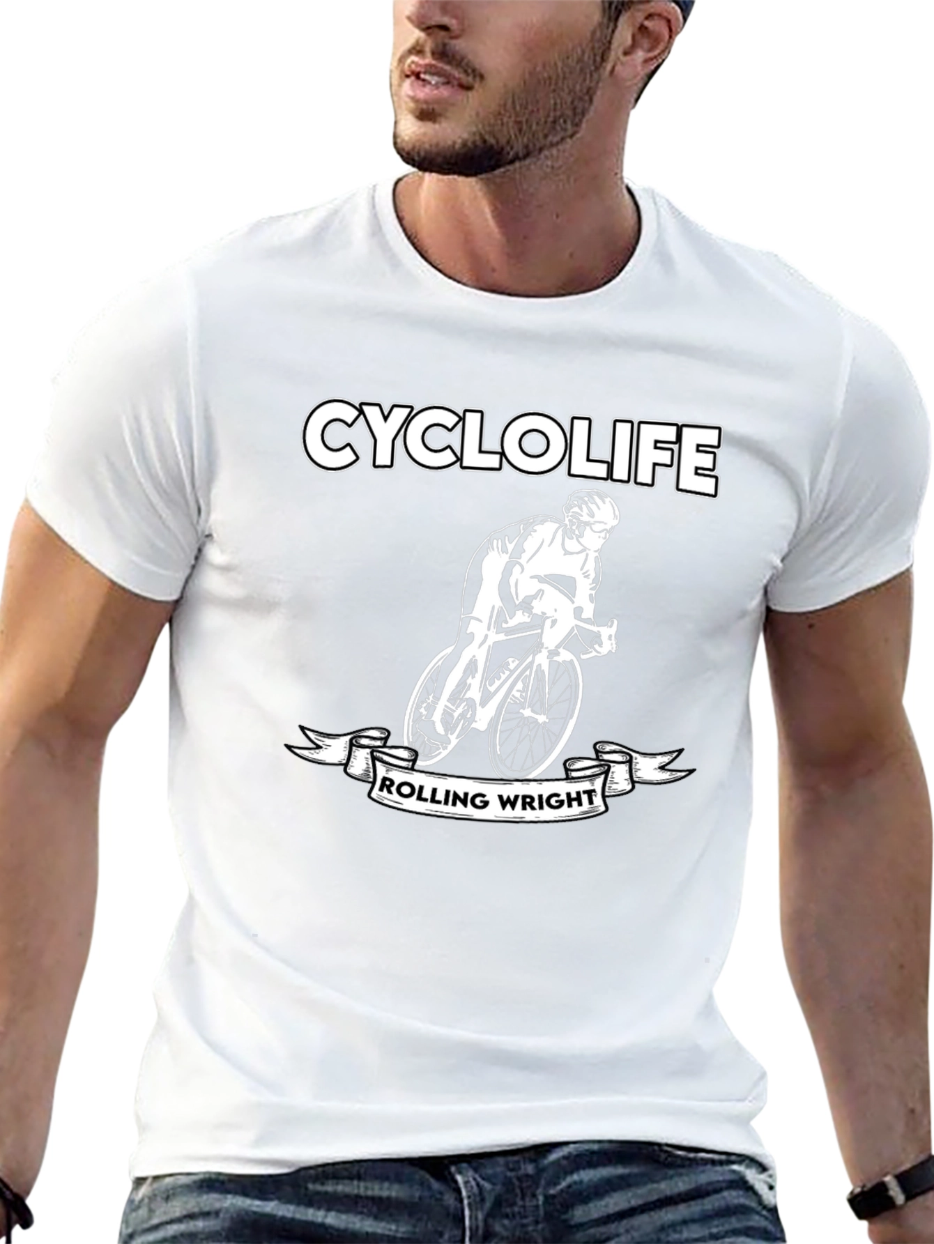 Cyclolife Rolling Wright Graphic Tee