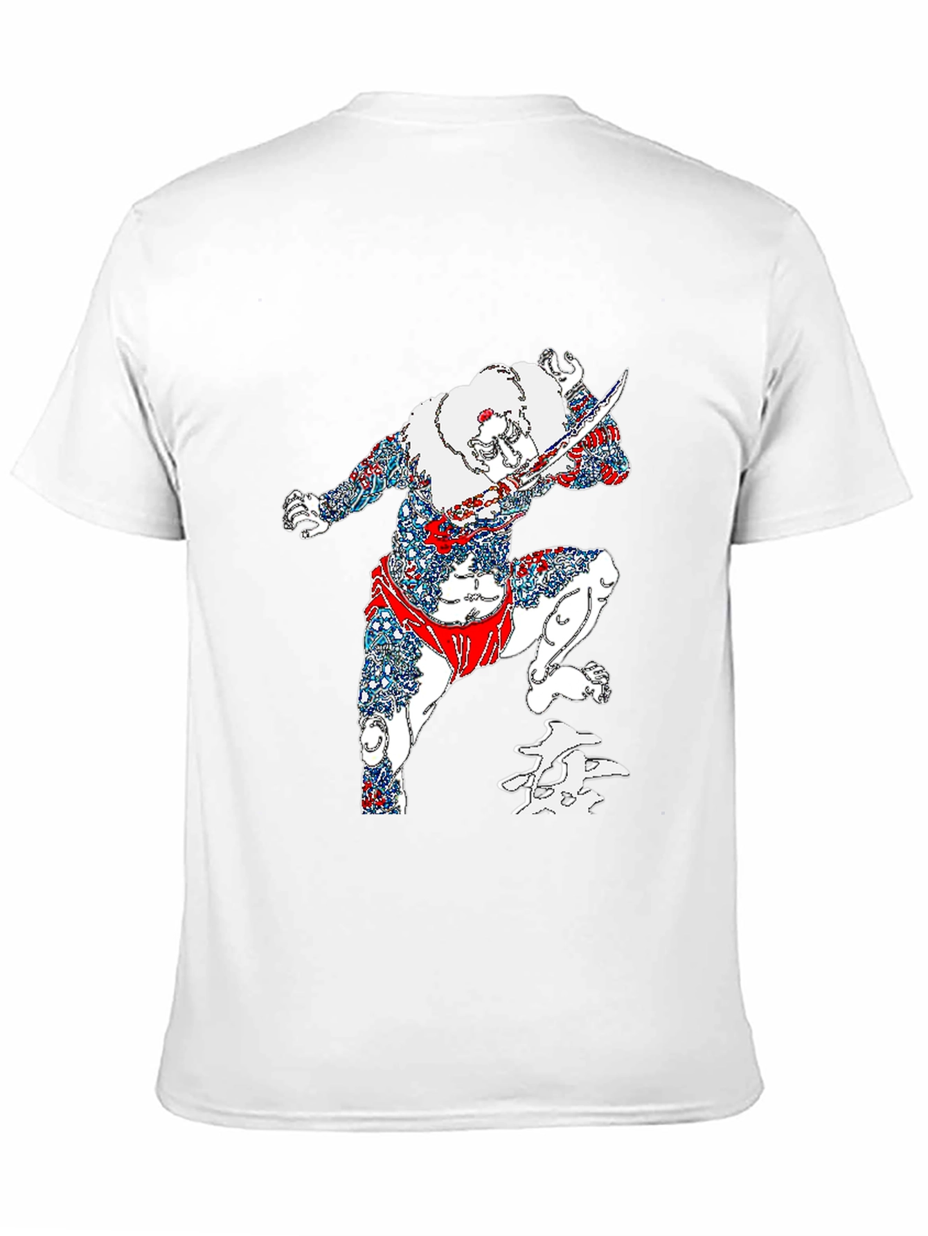 Warrior Graphic Print Black T-Shirt