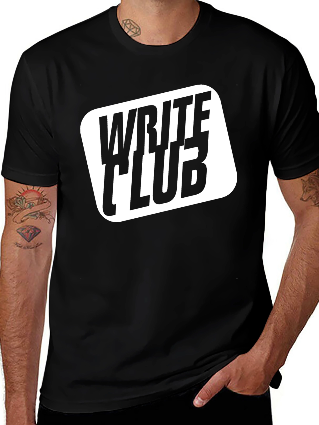 Write Club Black T-Shirt - Bold Graphic Tee