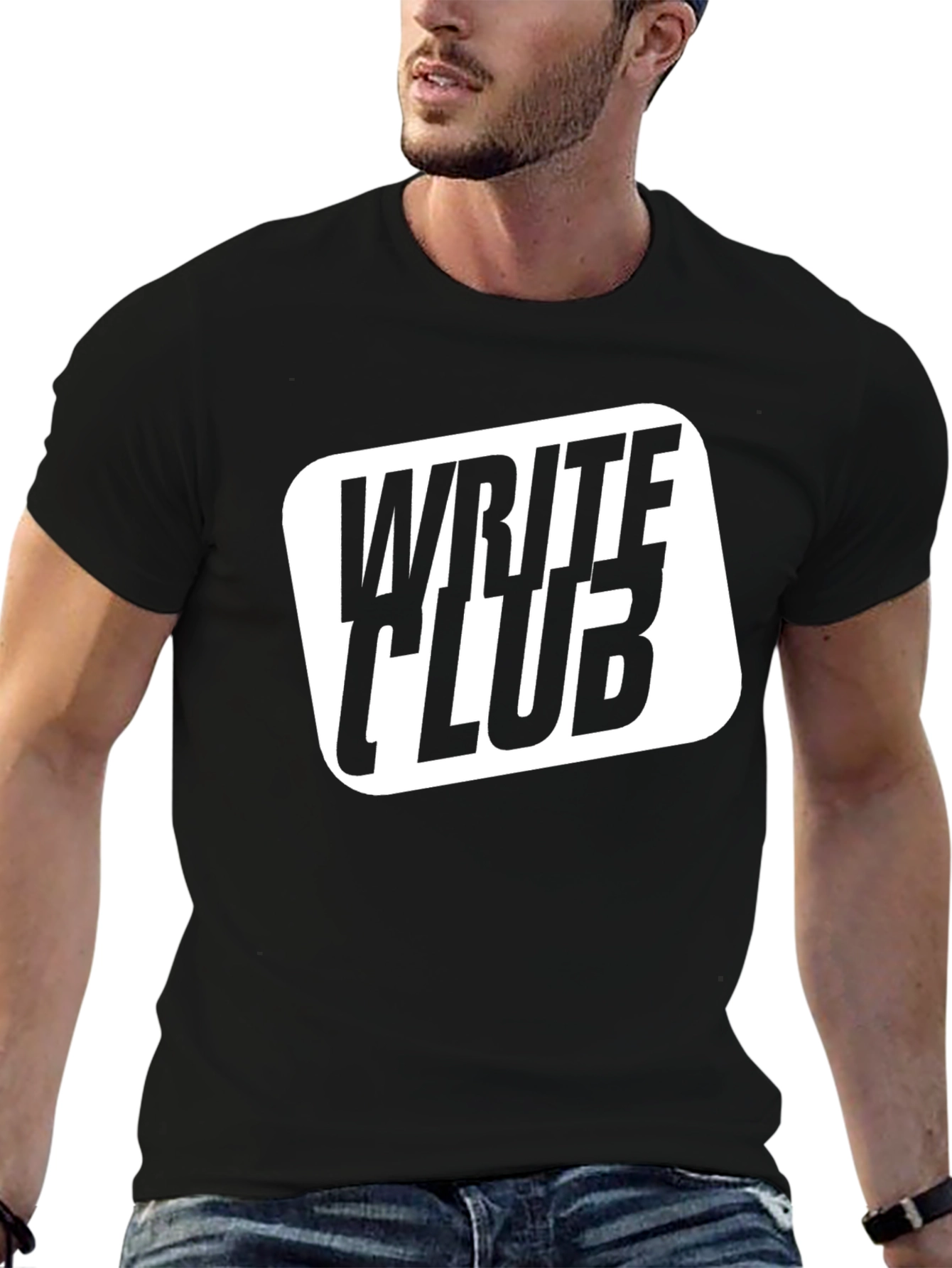 Write Club Black T-Shirt - Bold Graphic Tee