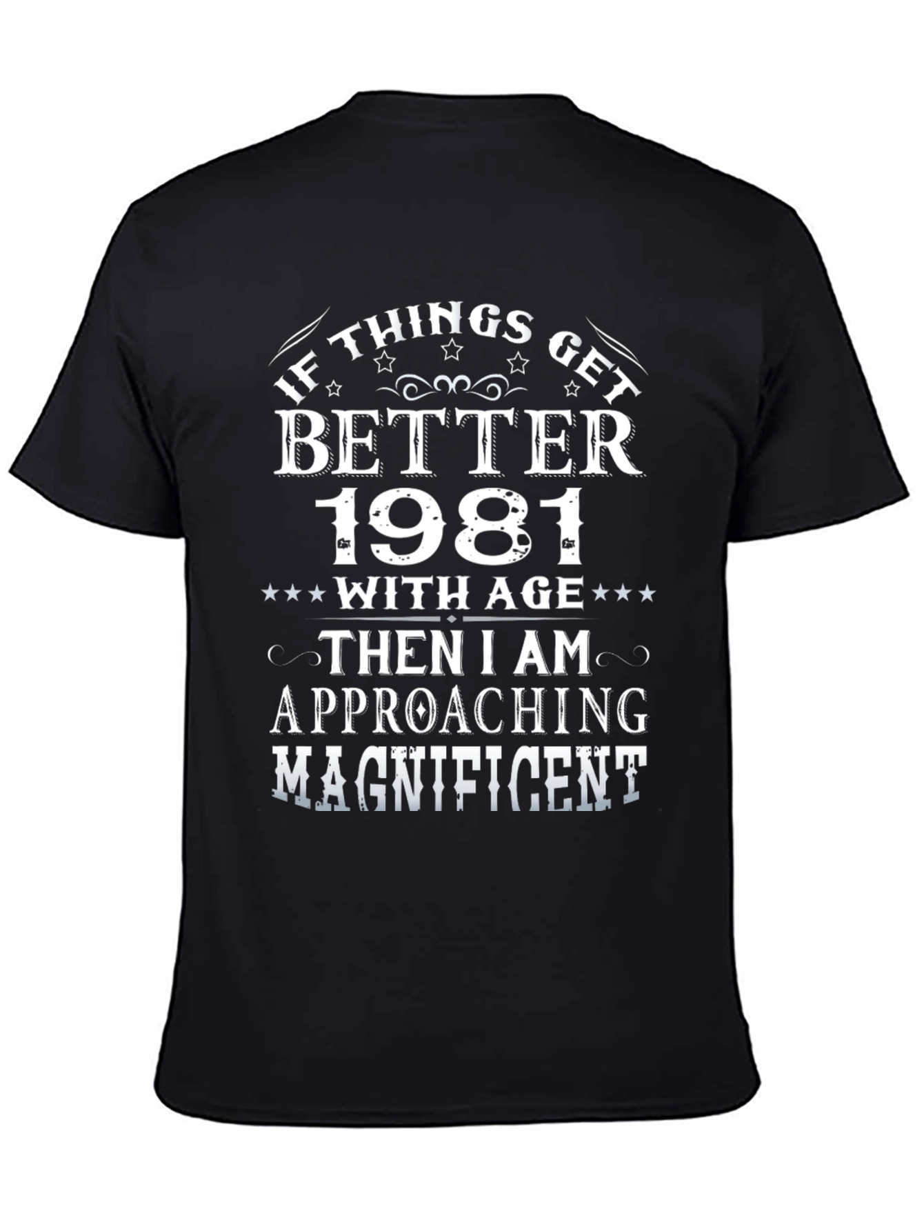 Funny 1981 Birthday T-Shirt - Magnificent at Any Age!
