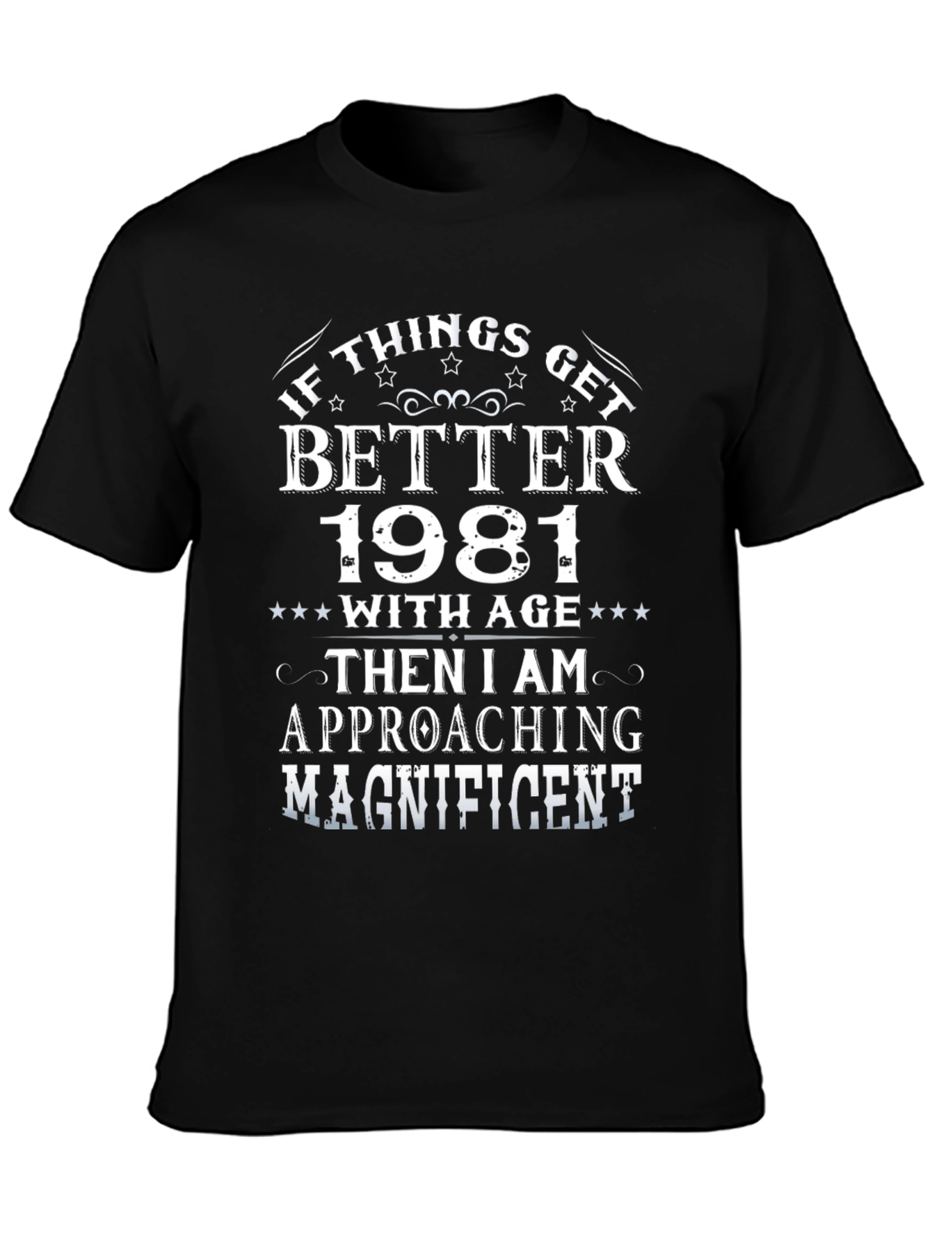 Funny 1981 Birthday T-Shirt - Magnificent at Any Age!