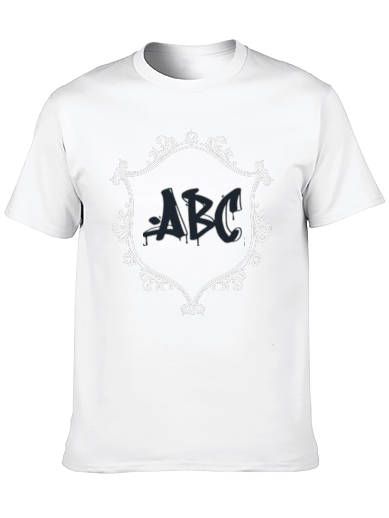 ABC Graphic Tee - Mens Black Casual T-Shirt
