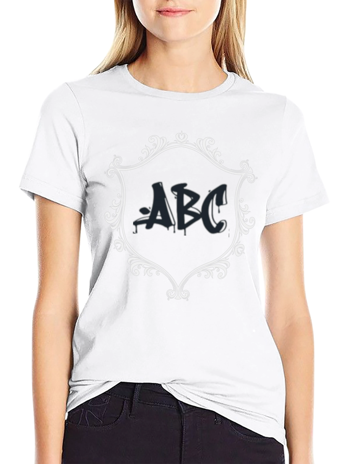 ABC Graphic Tee - Mens Black Casual T-Shirt