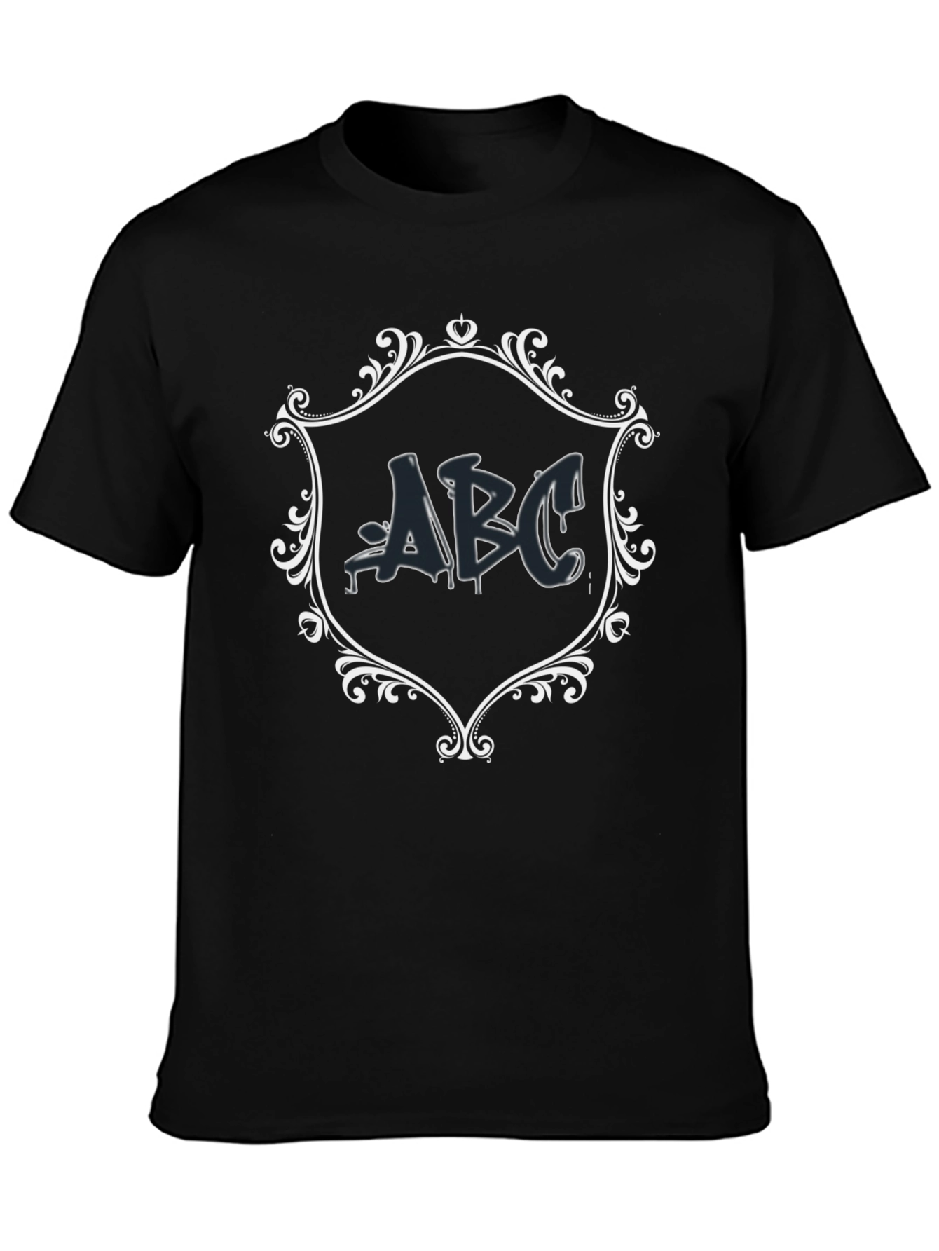 ABC Graphic Tee - Mens Black Casual T-Shirt