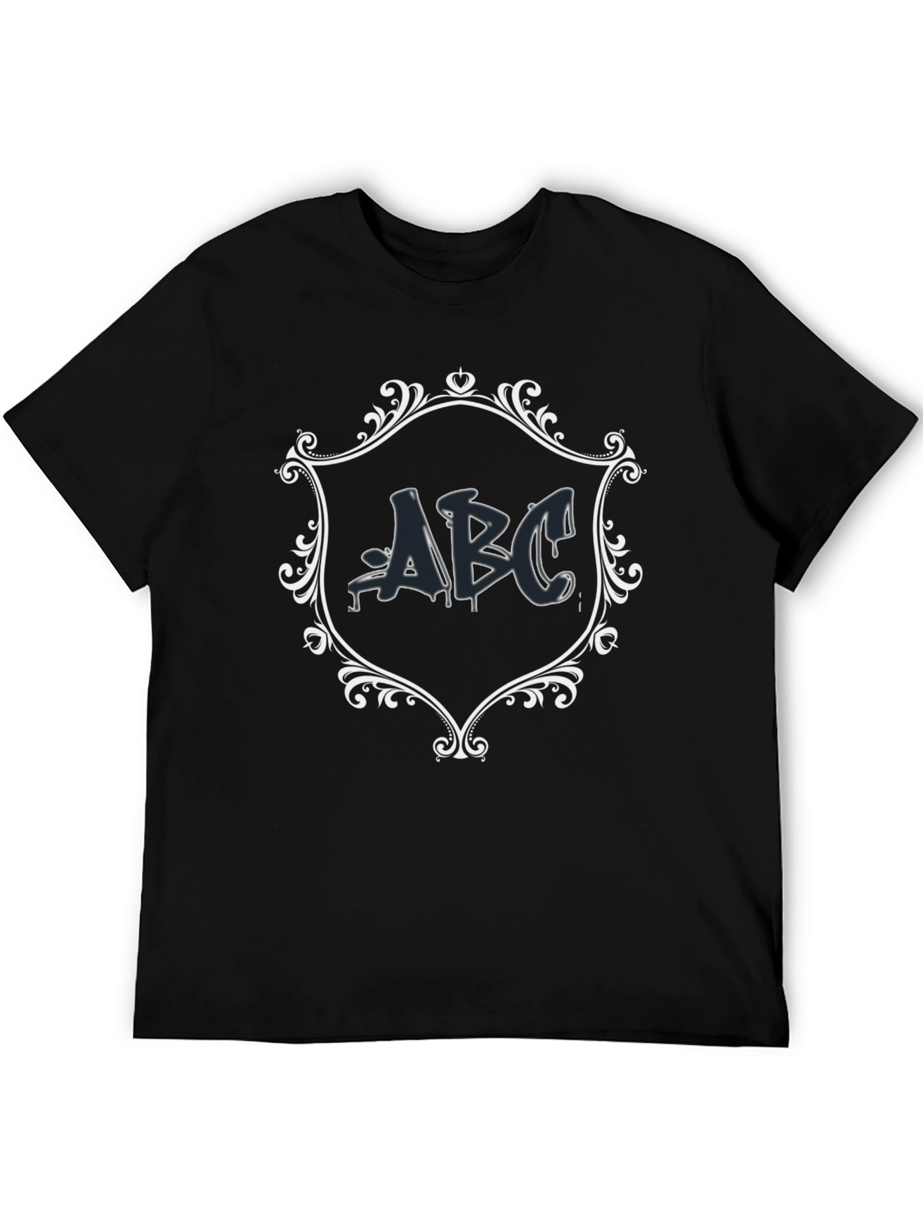 ABC Graphic Tee - Mens Black Casual T-Shirt