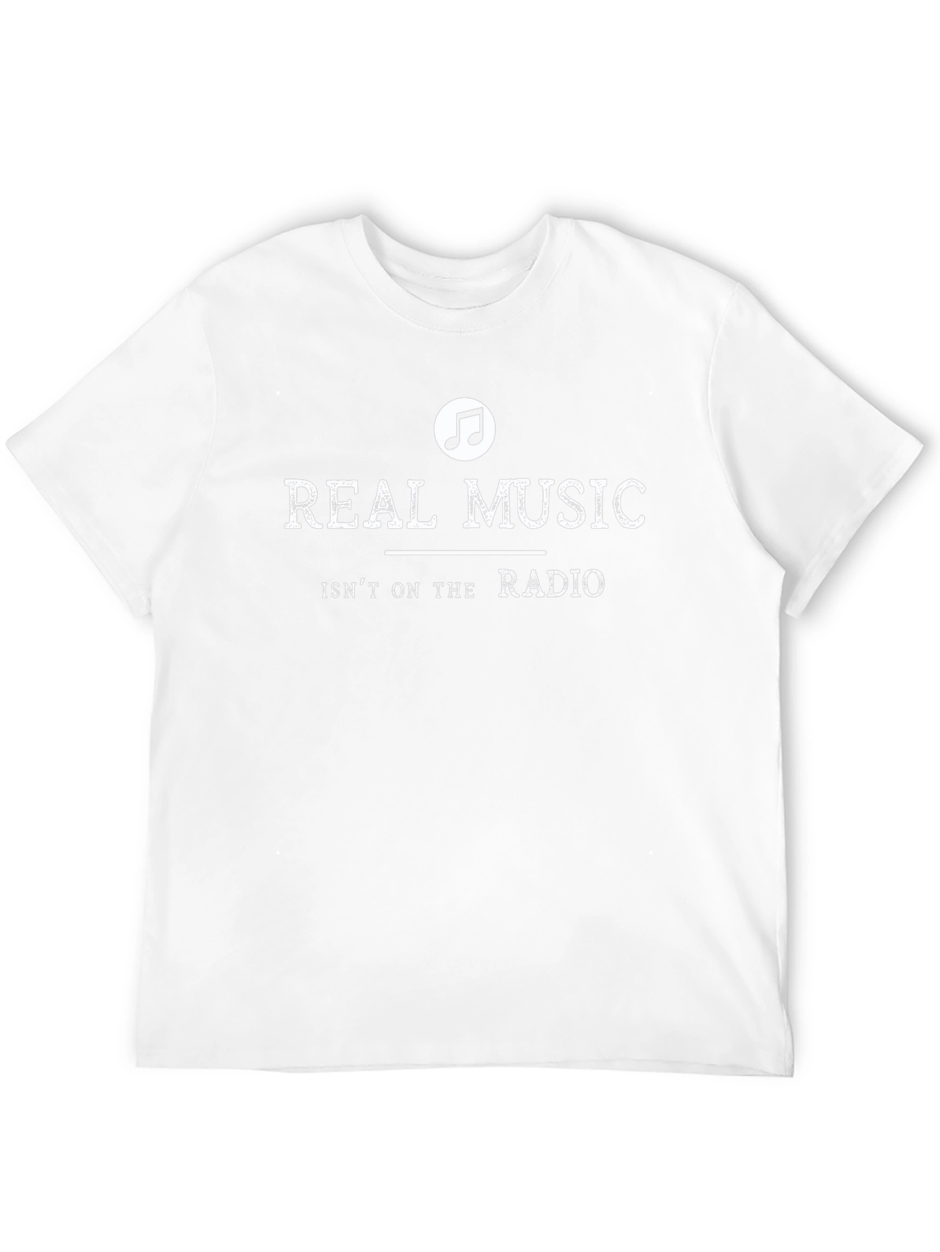 Real Music T-Shirt - Black Crew Neck Tee