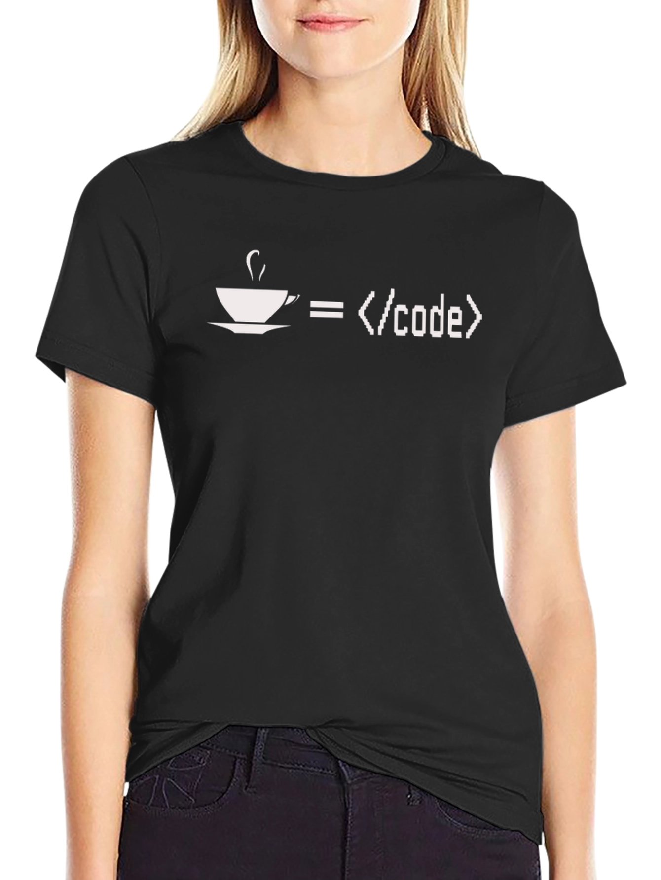 Coffee Equals Code T-Shirt - Programmer Humor