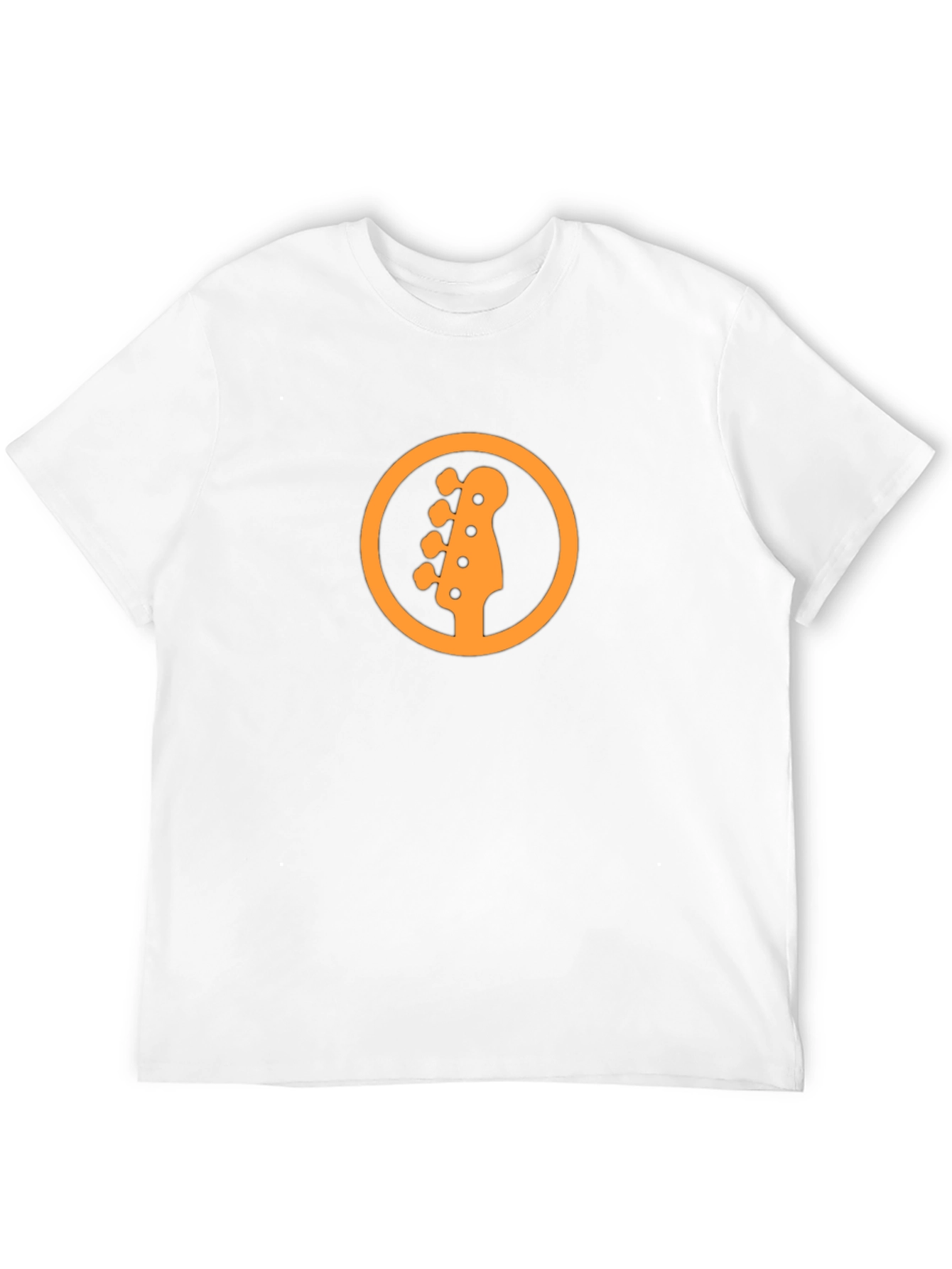 Bass Guitar Headstock Graphic Tee - Black
