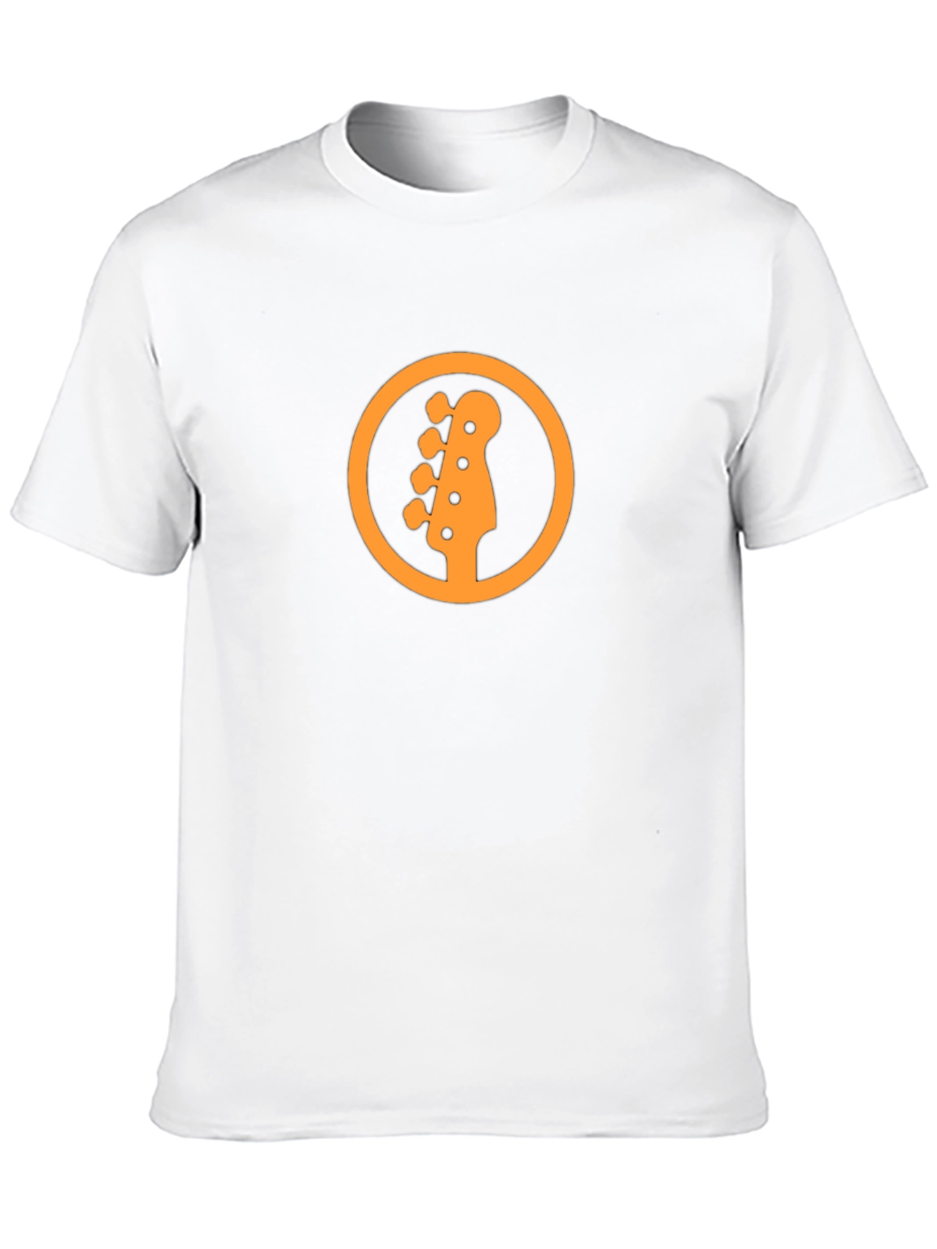 Bass Guitar Headstock Graphic Tee - Black