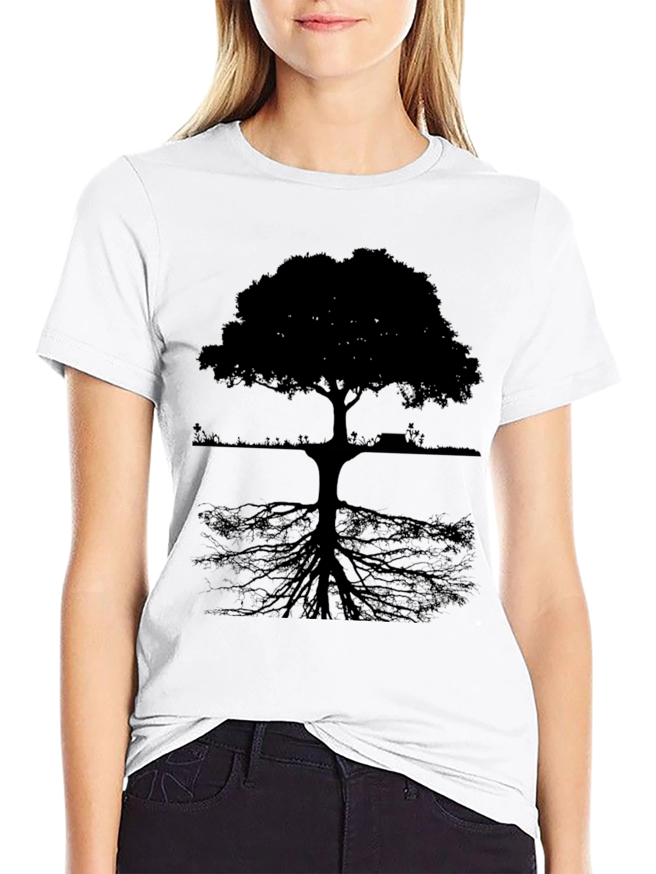 Tree Silhouette Graphic Tee