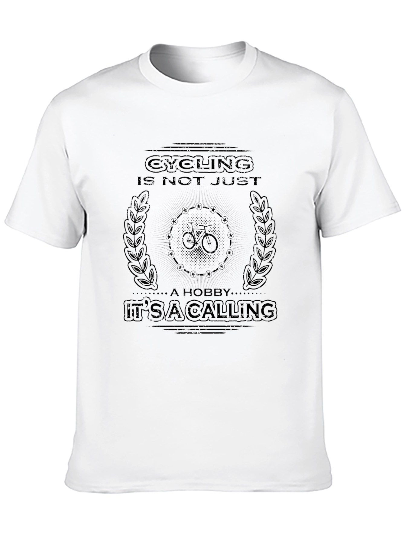 Cycling is a Calling Black Graphic Tee