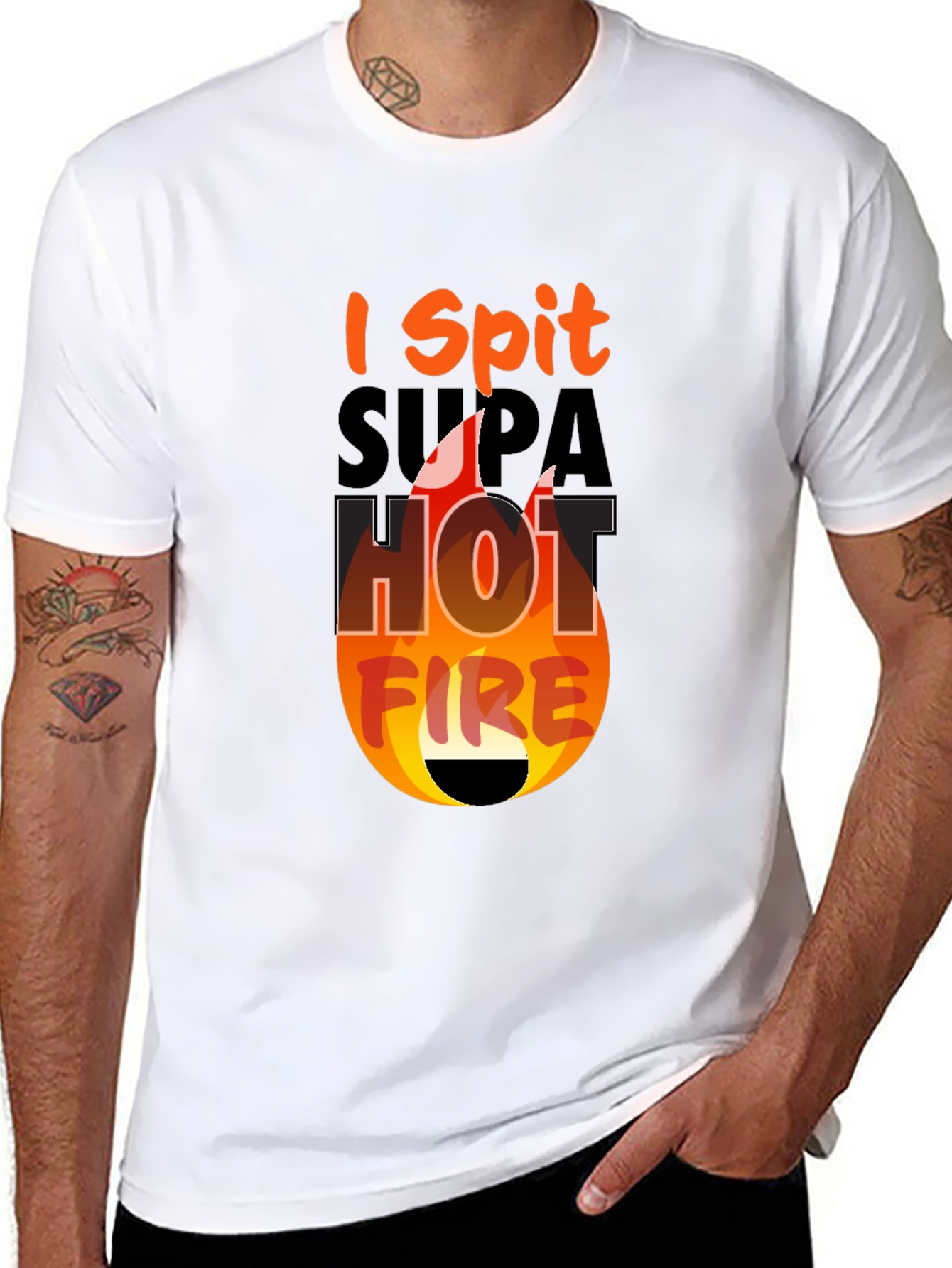 I Spit Supa Hot Fire Graphic Tee