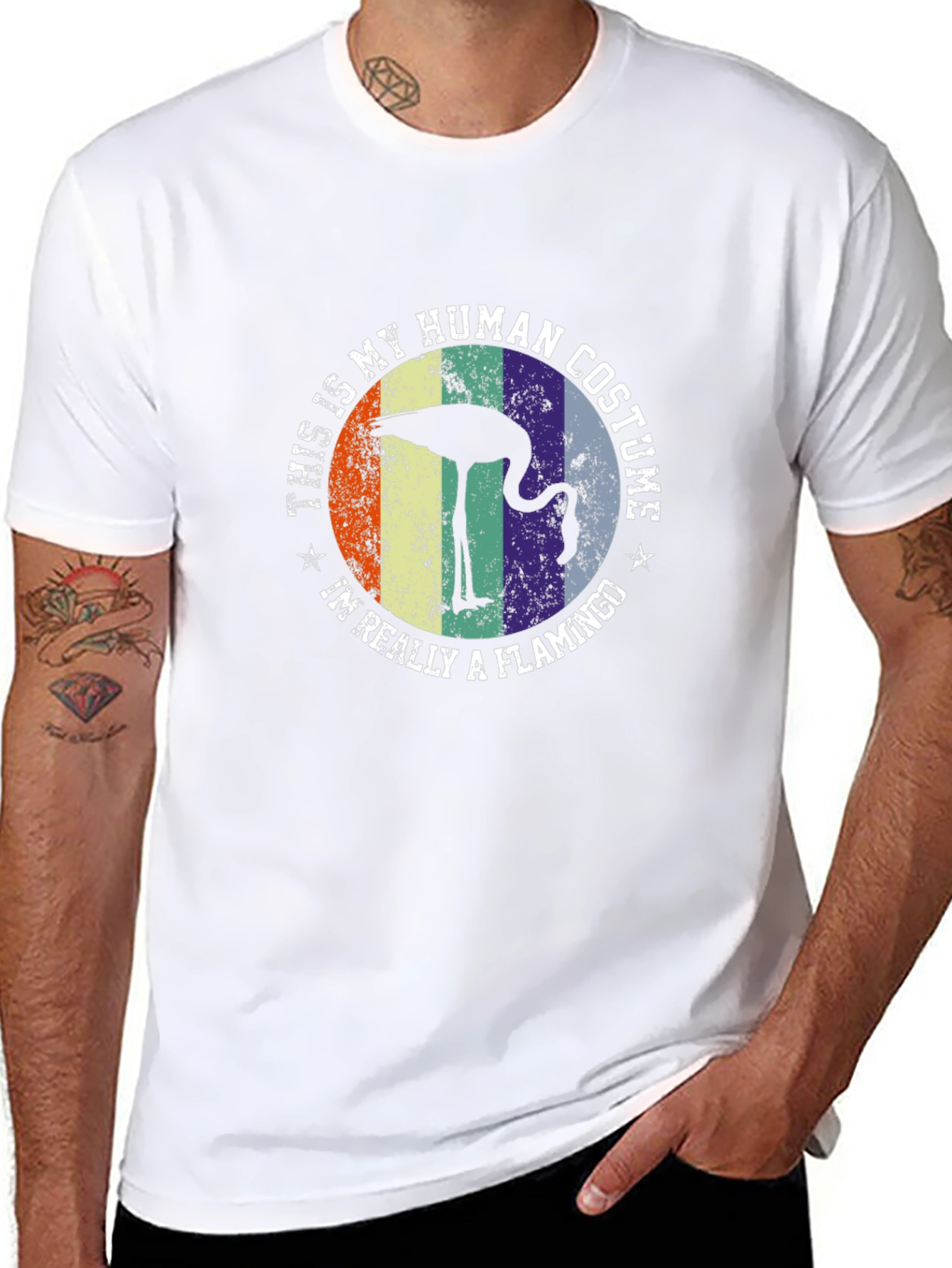 This Is My Human Costume Flamingo T-Shirt