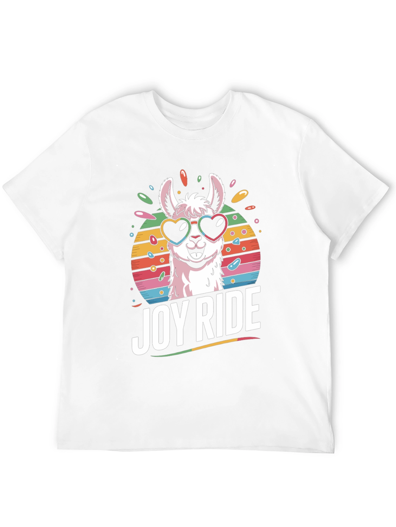 Joy Ride Llama T-Shirt - Heart Sunglasses