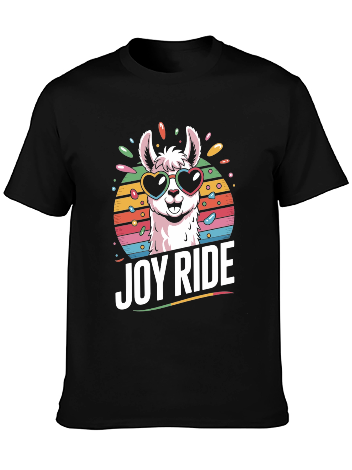Joy Ride Llama T-Shirt - Heart Sunglasses