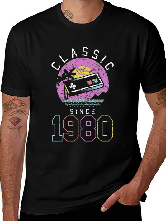 Classic Since 1980 Retro Gaming T-Shirt
