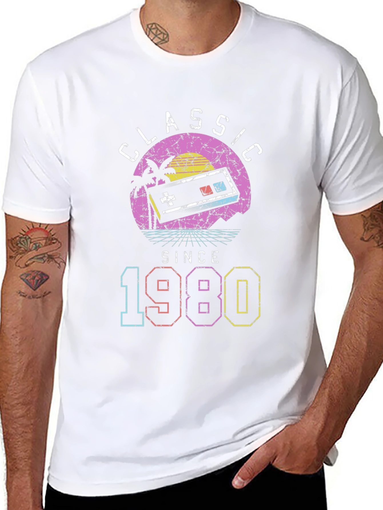 Classic Since 1980 Retro Gaming T-Shirt
