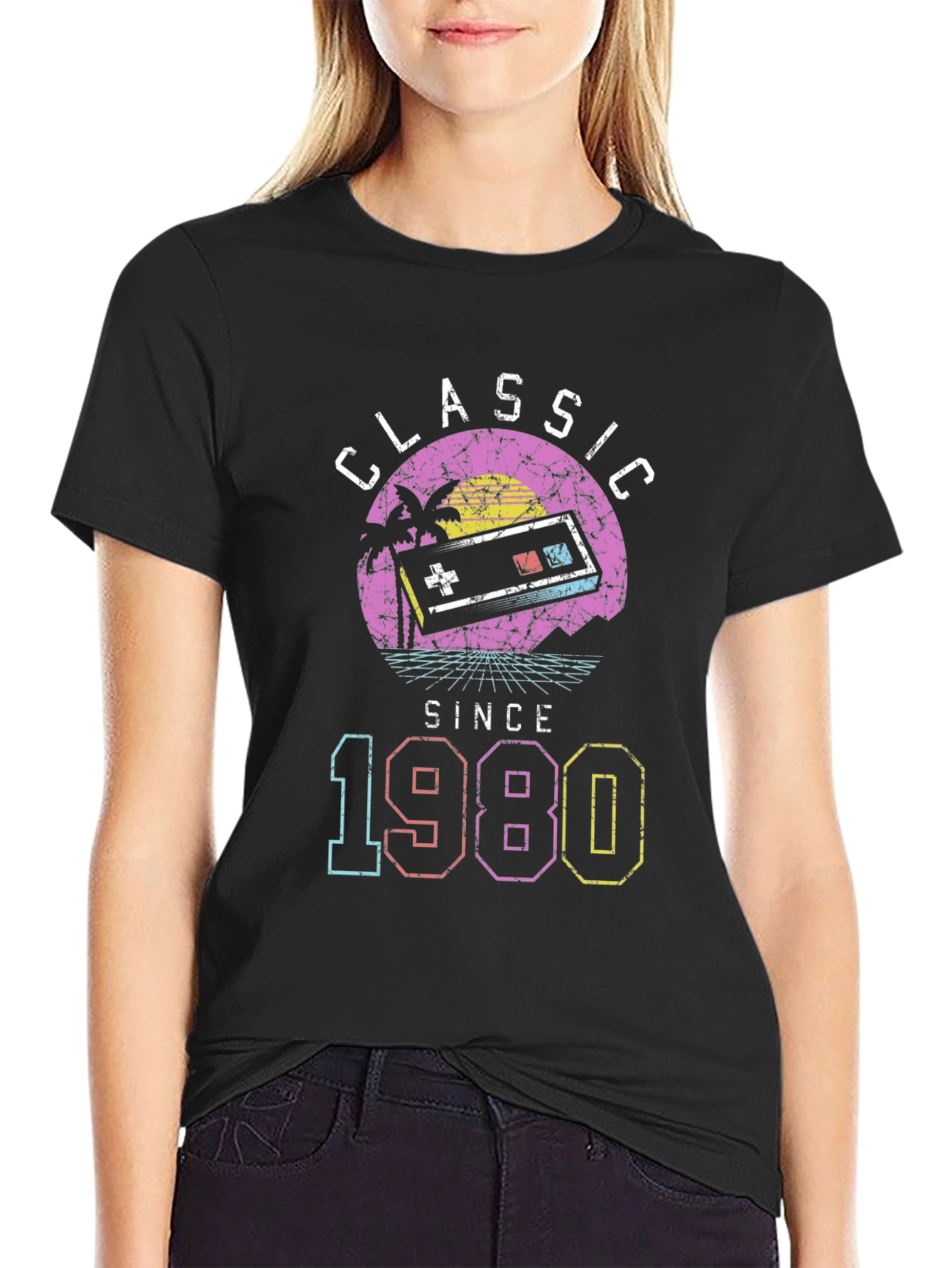 Classic Since 1980 Retro Gaming T-Shirt