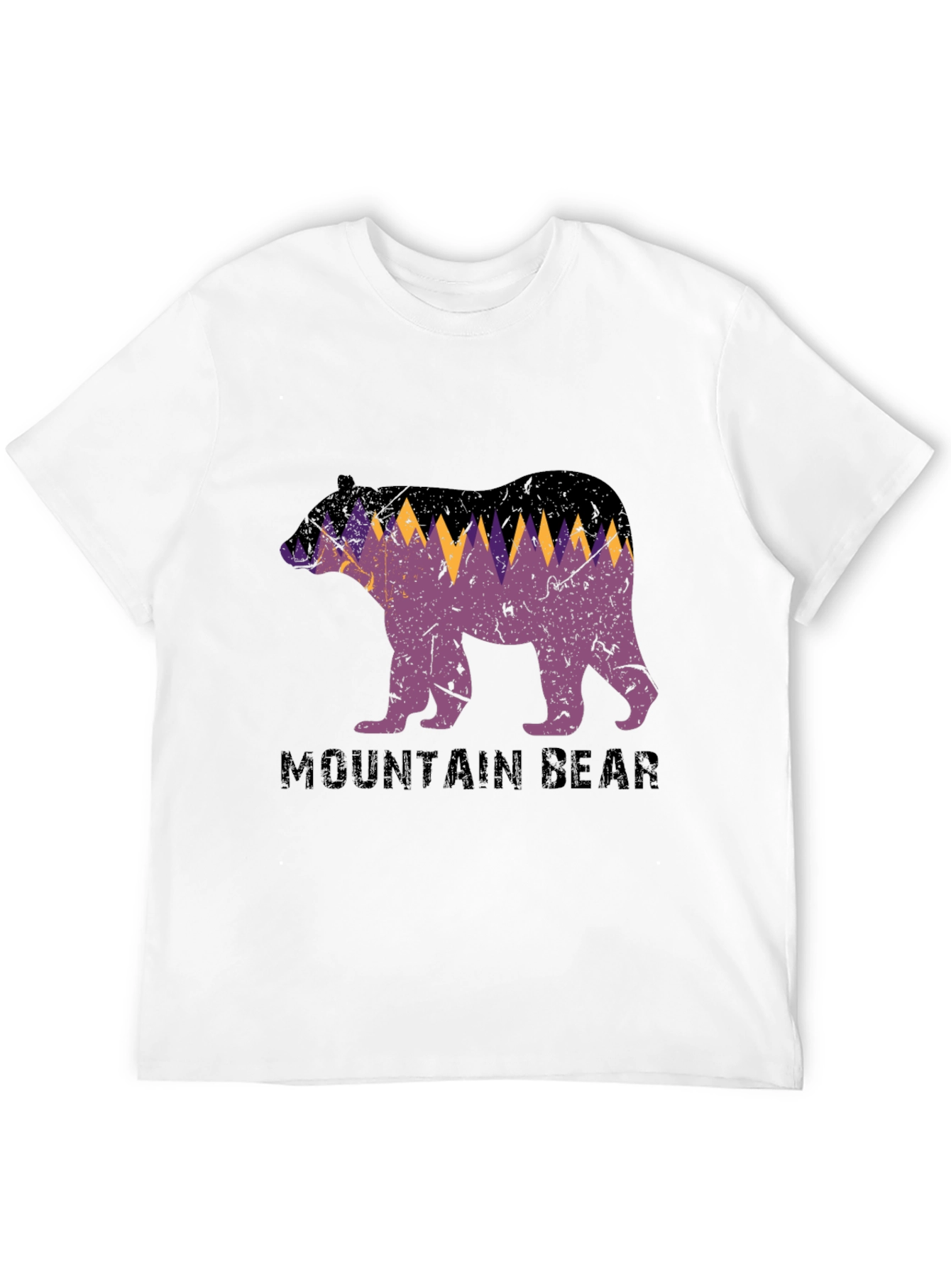 Mountain Bear Graphic Tee - Black