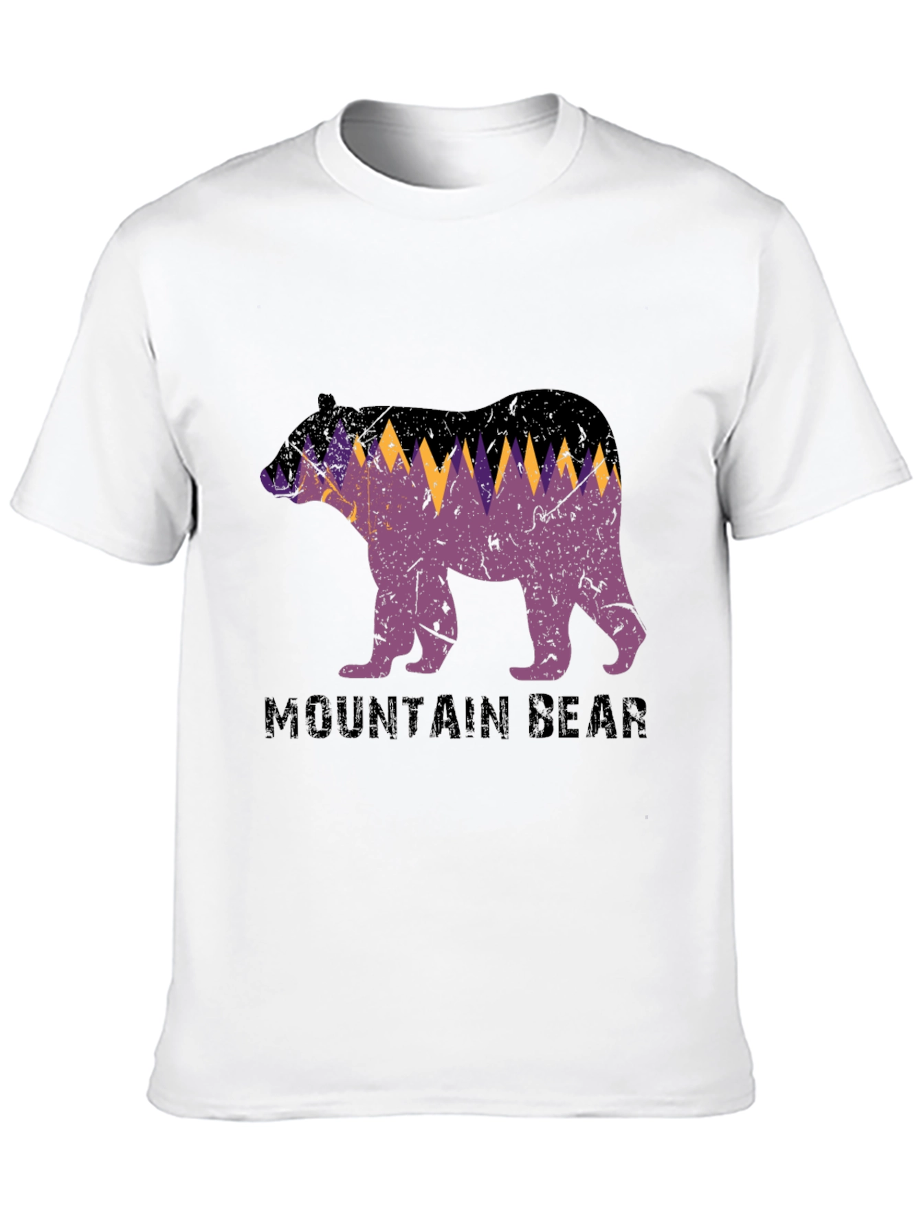 Mountain Bear Graphic Tee - Black