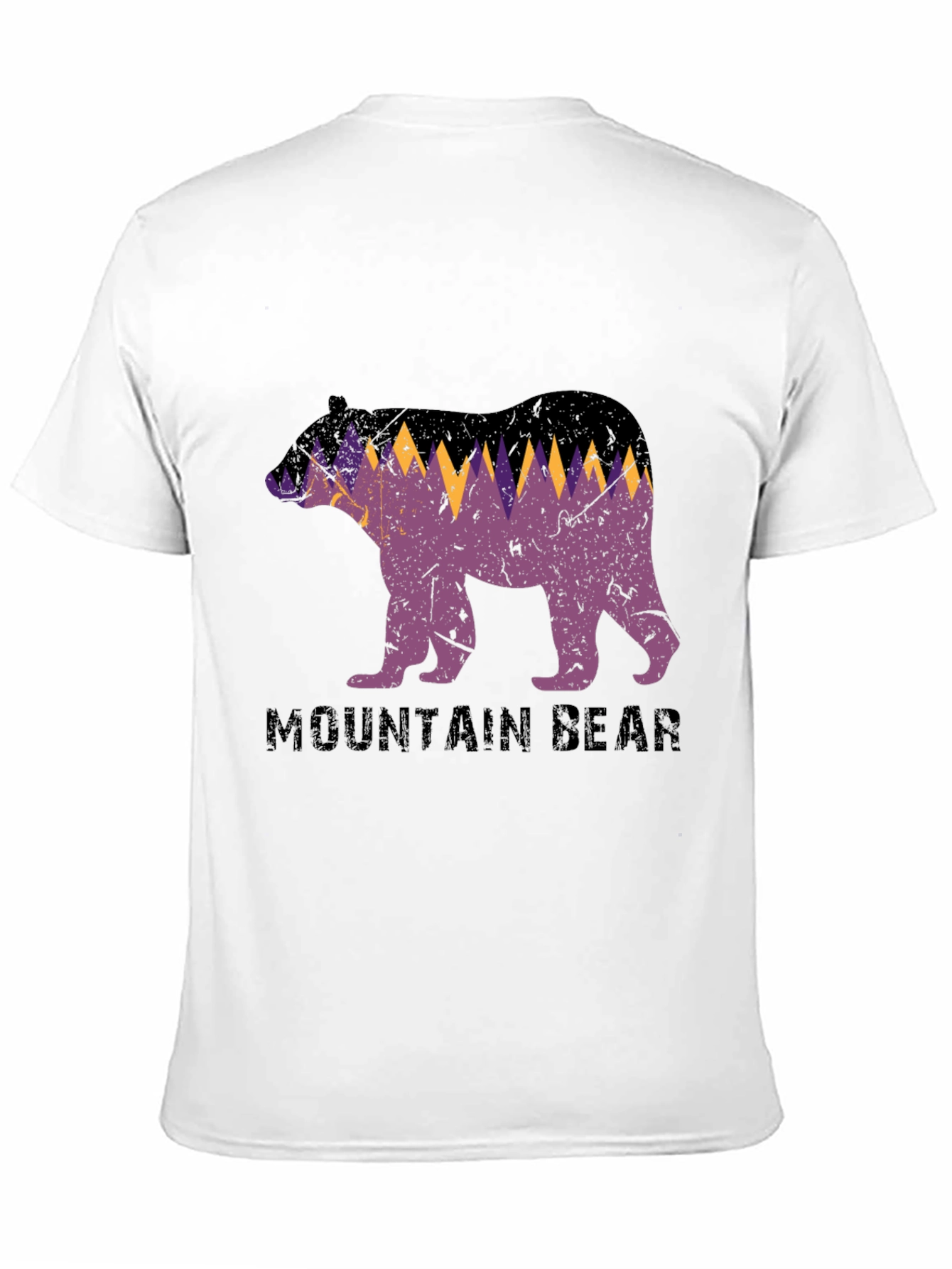 Mountain Bear Graphic Tee - Black
