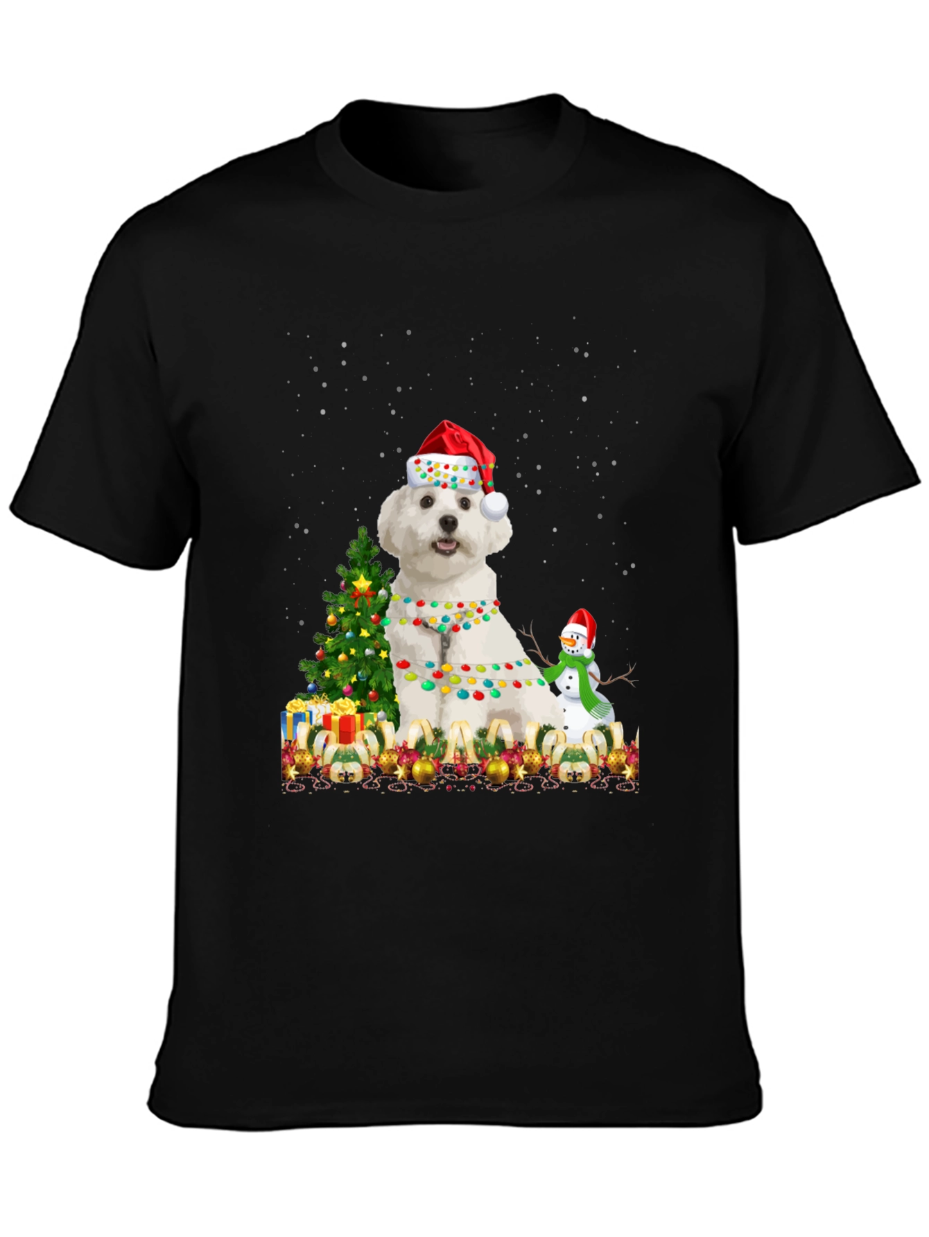 Festive Dog Christmas T-Shirt