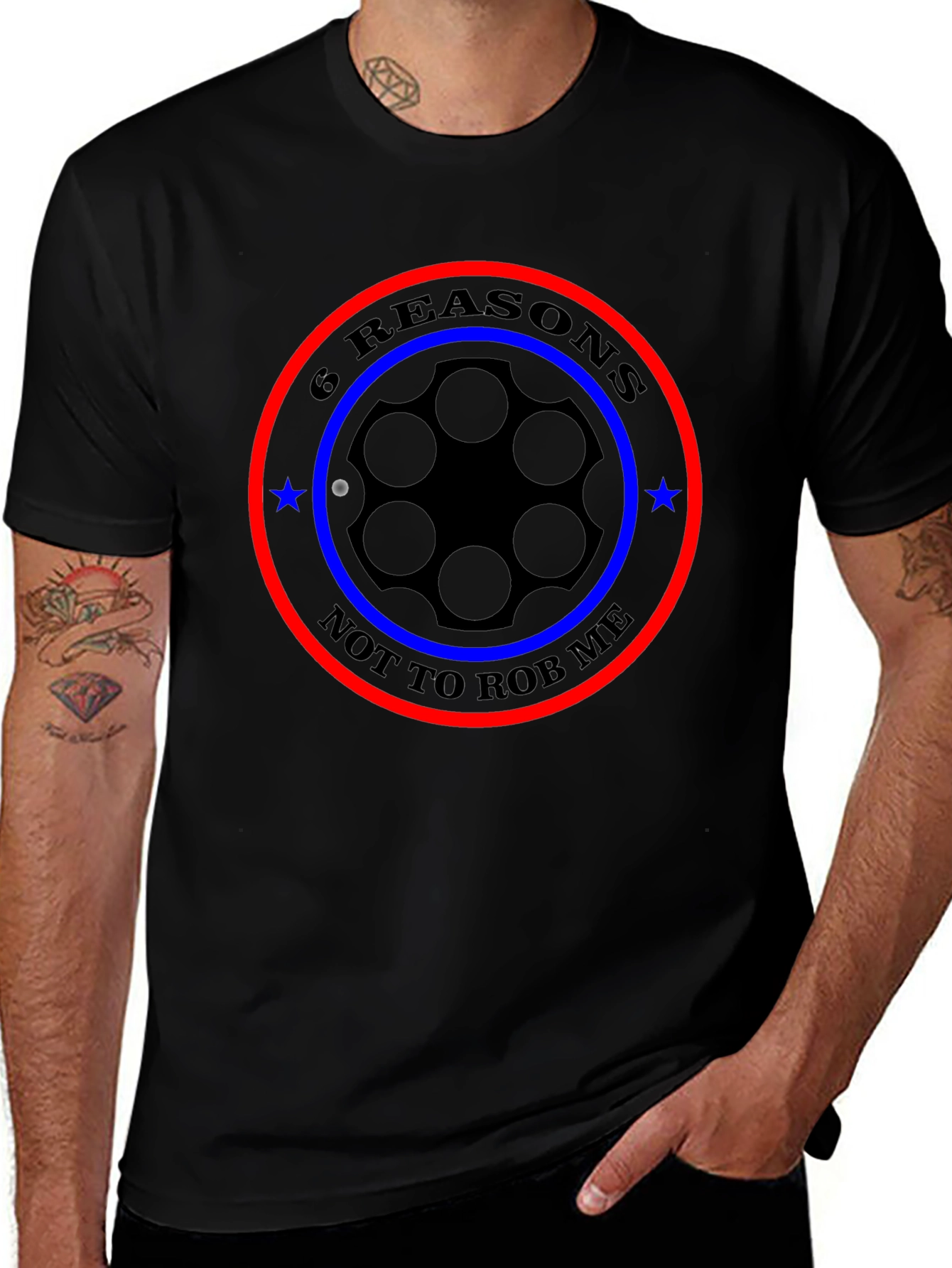 6 Reasons Not To Rob Me T-Shirt