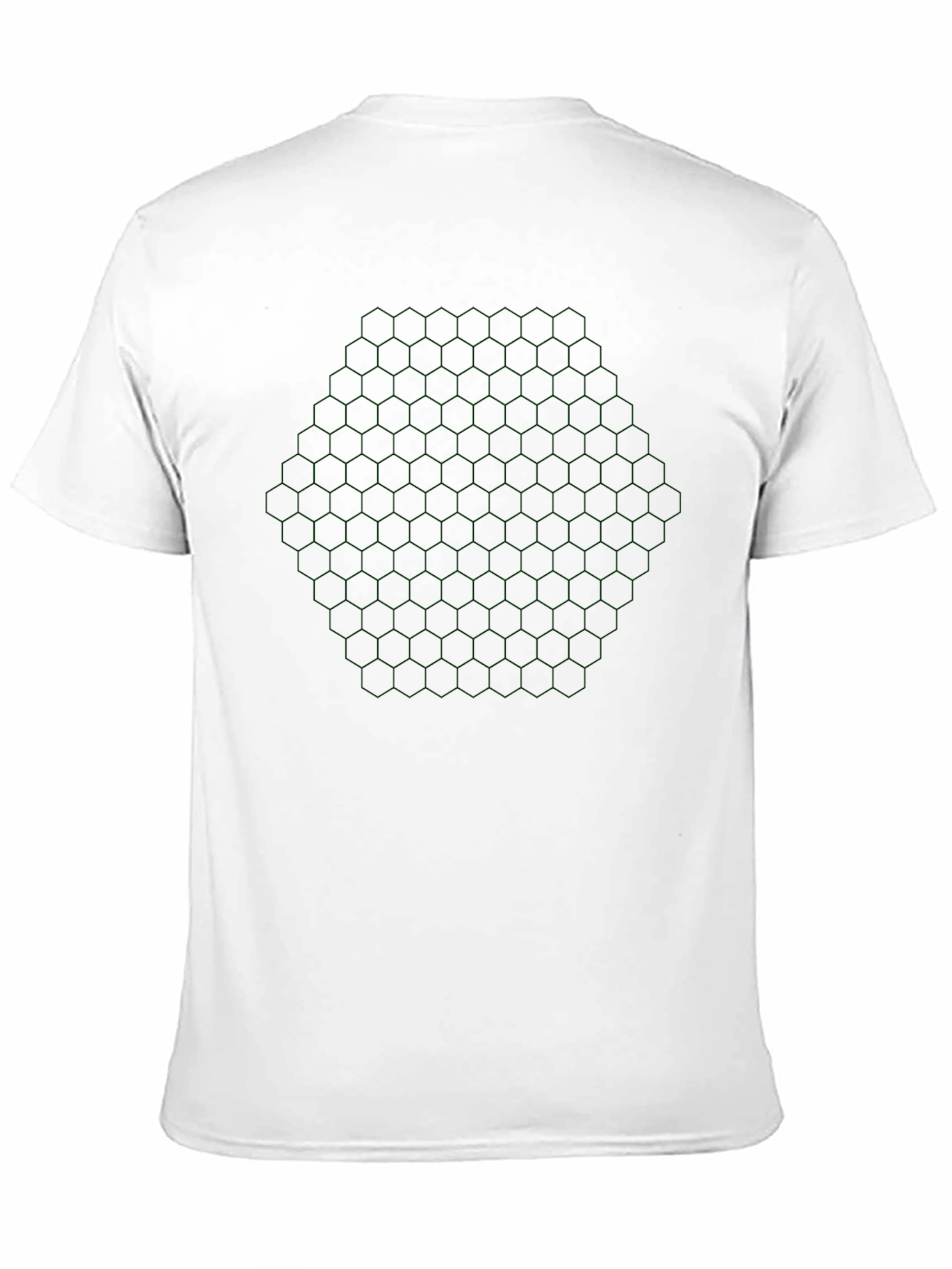 Hexagon Pattern Black T-Shirt
