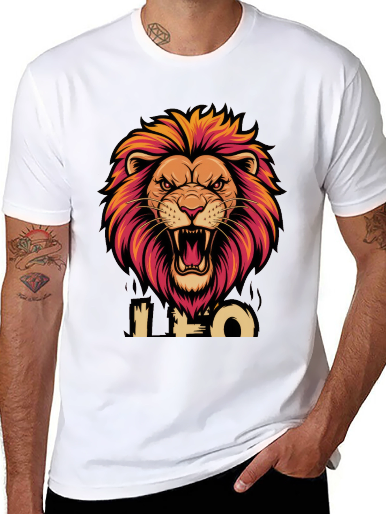 Leo Zodiac Lion Graphic T-Shirt