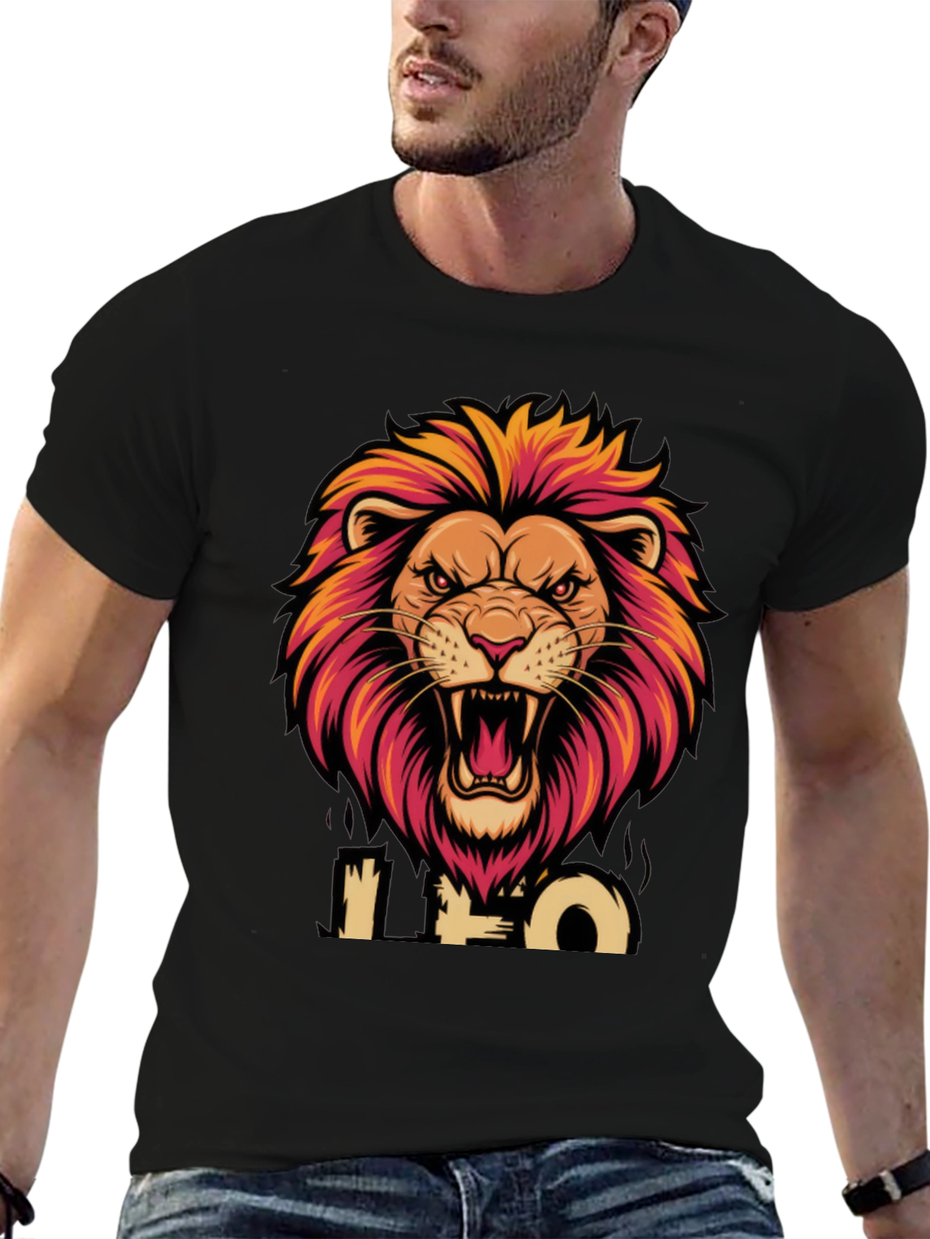 Leo Zodiac Lion Graphic T-Shirt