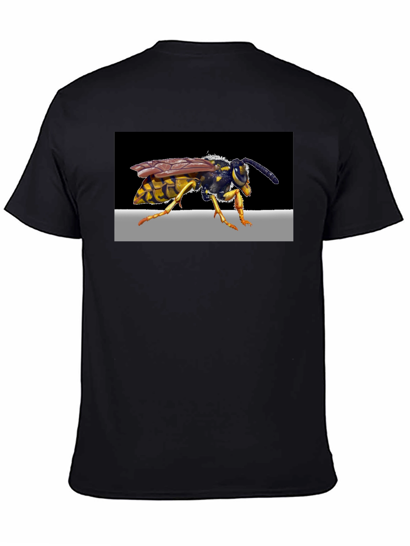 Wasp Graphic Print Black T-Shirt